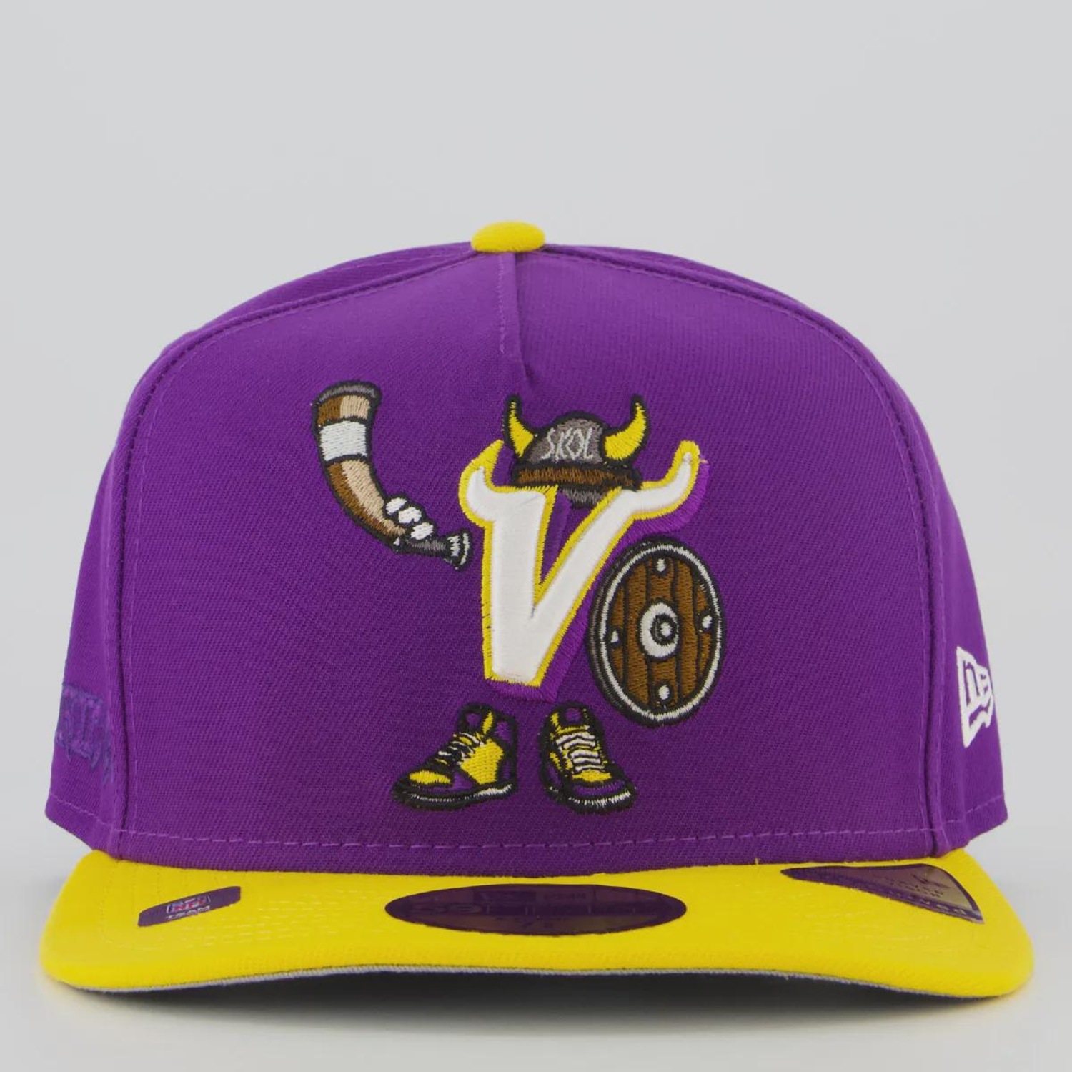 Boné Unissex New Era Minnesota Vikings NFL OTC 5950 - Aba Curva - Foto 2