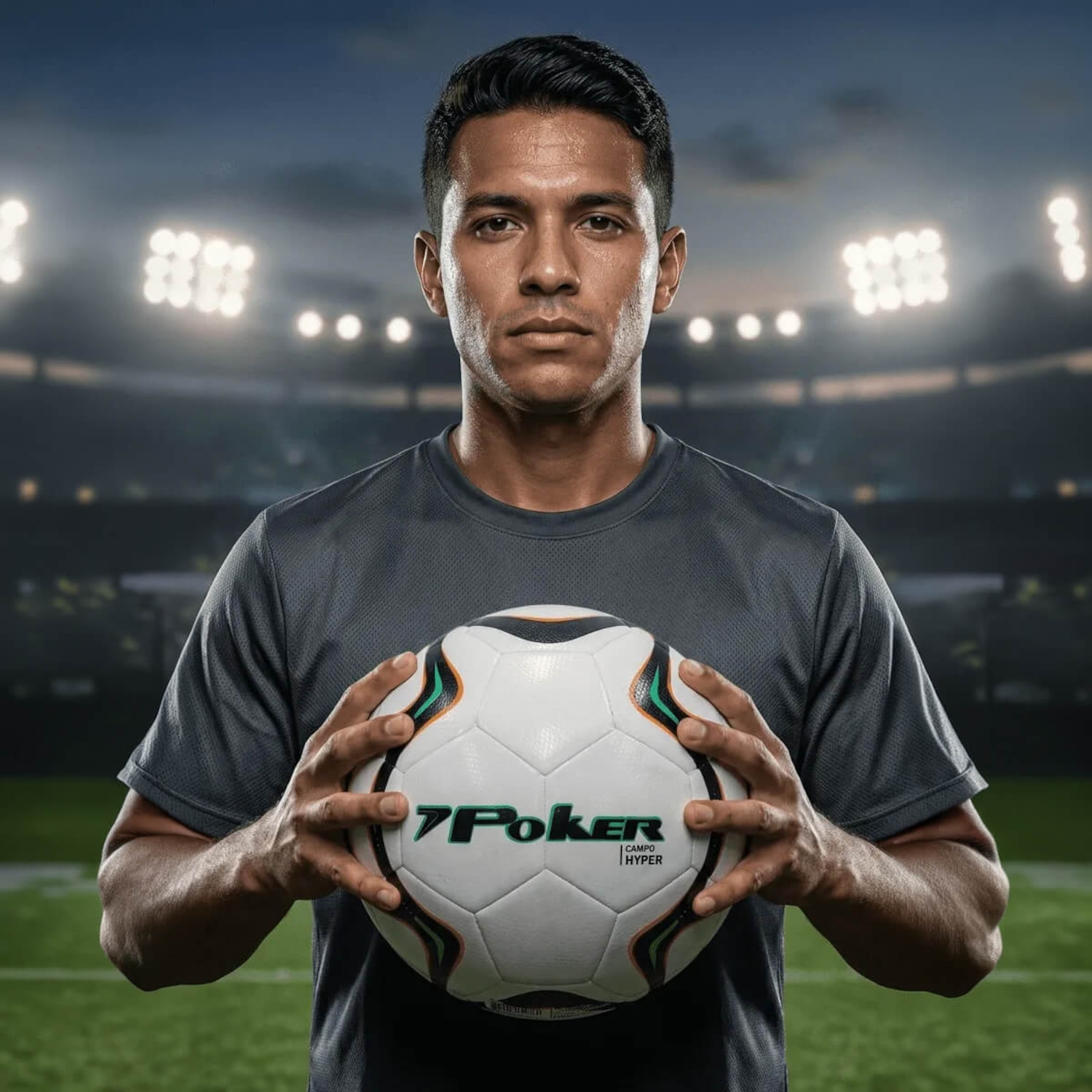 Bola de Futebol de Campo Poker Profissional 32 Gomos Hyper - Foto 3