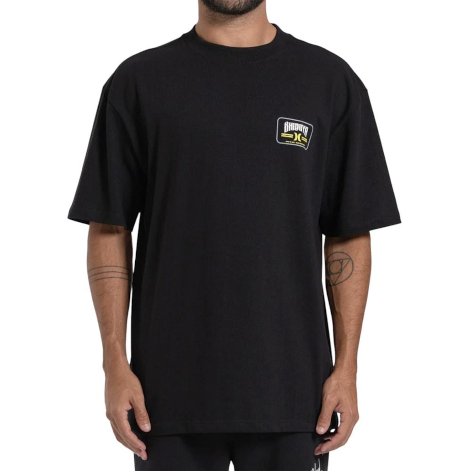 Camiseta Especial Hurley x Shibuya Logo Escama Max Fit - Masculina - Foto 1