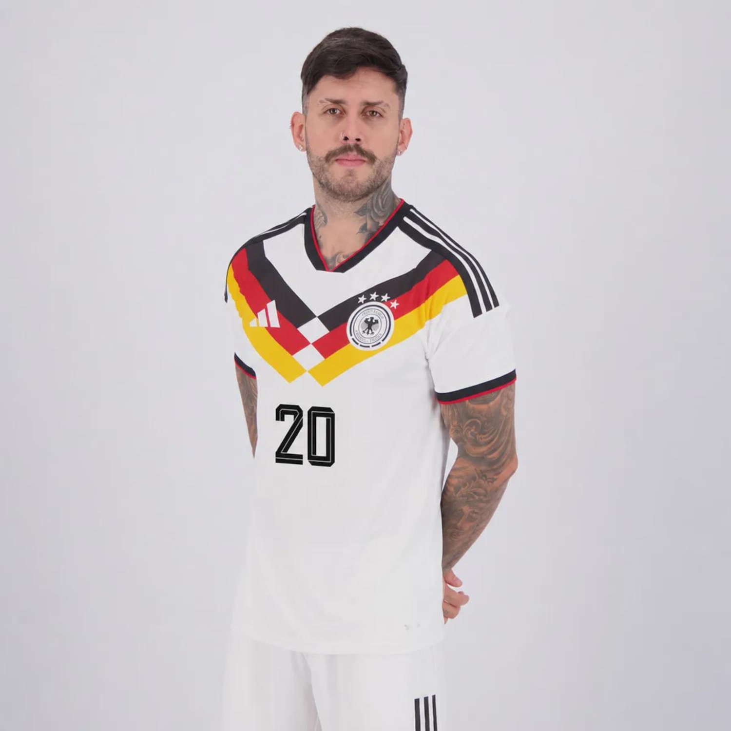 Camisa Alemanha I 26/27 20 S. Gnabry adidas Masculina - Foto 4