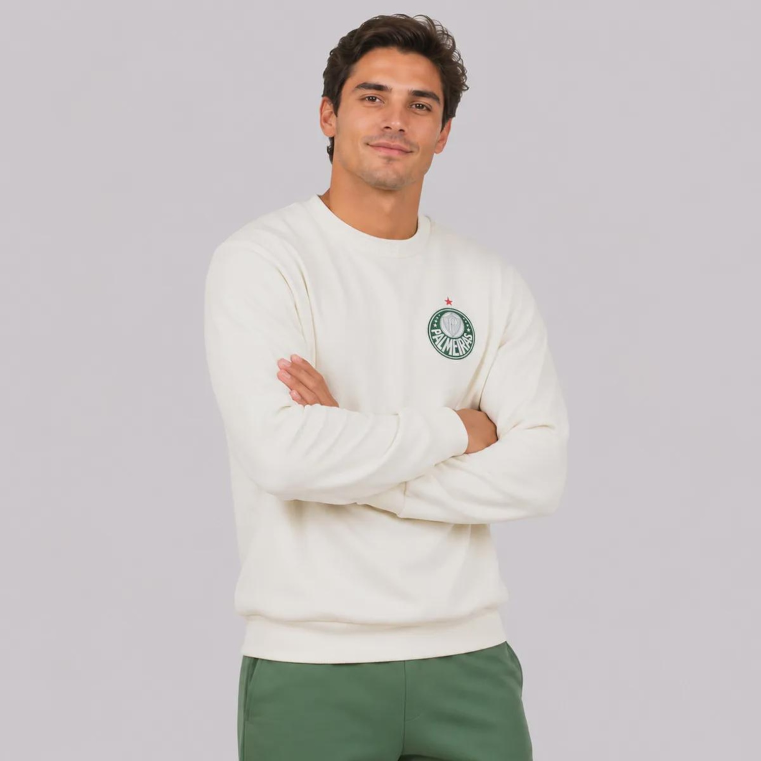 Blusão de Moletom Palmeiras Embossed Masculino - Foto 2
