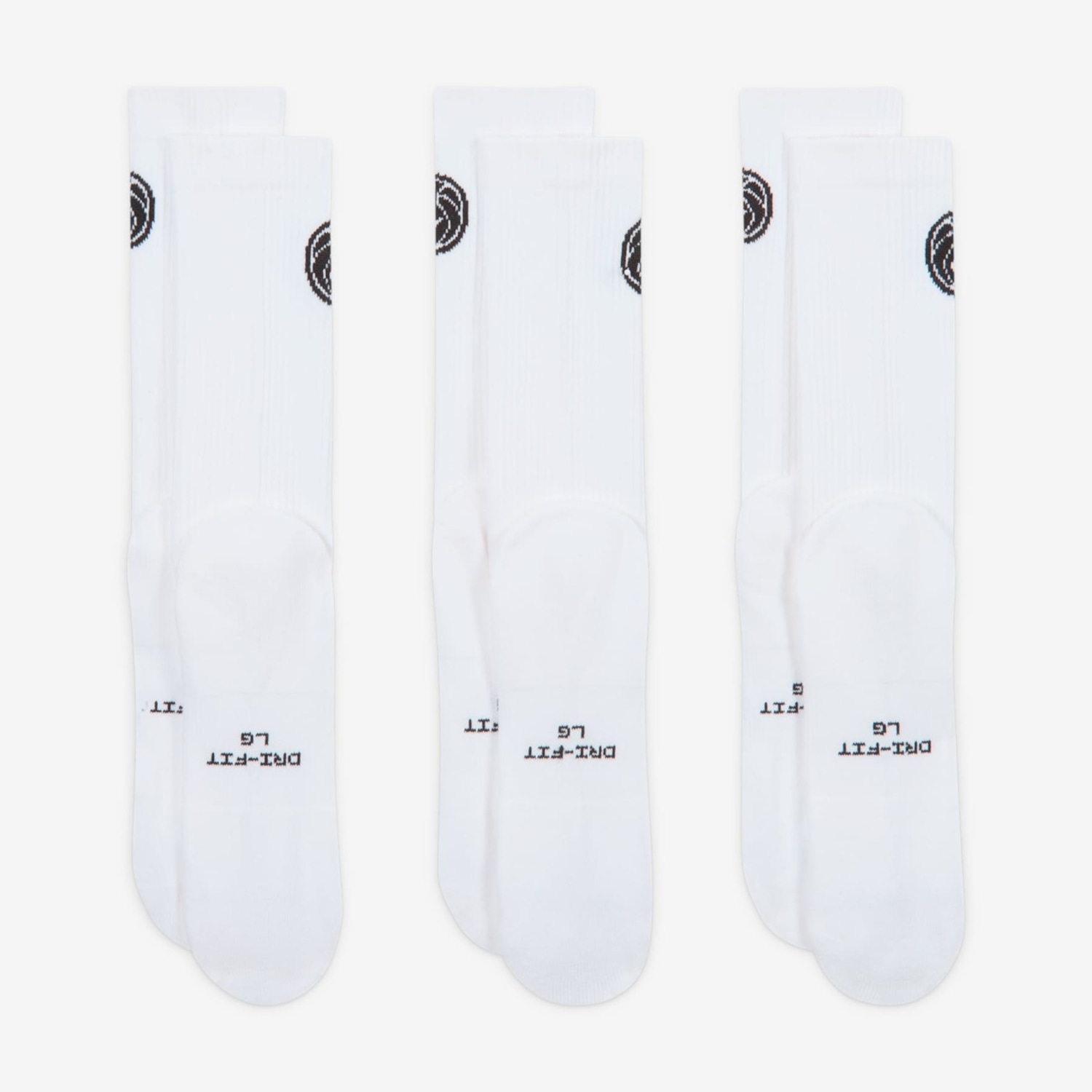 Kit 3 Pares de Meia Nike Everyday Elevated Crew Basketball Unissex - Foto 3