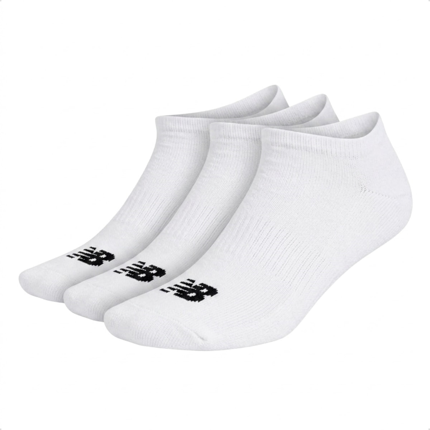 Kit 3 Pares de Meias Cano Invisível New Balance - Unissex - Foto 1