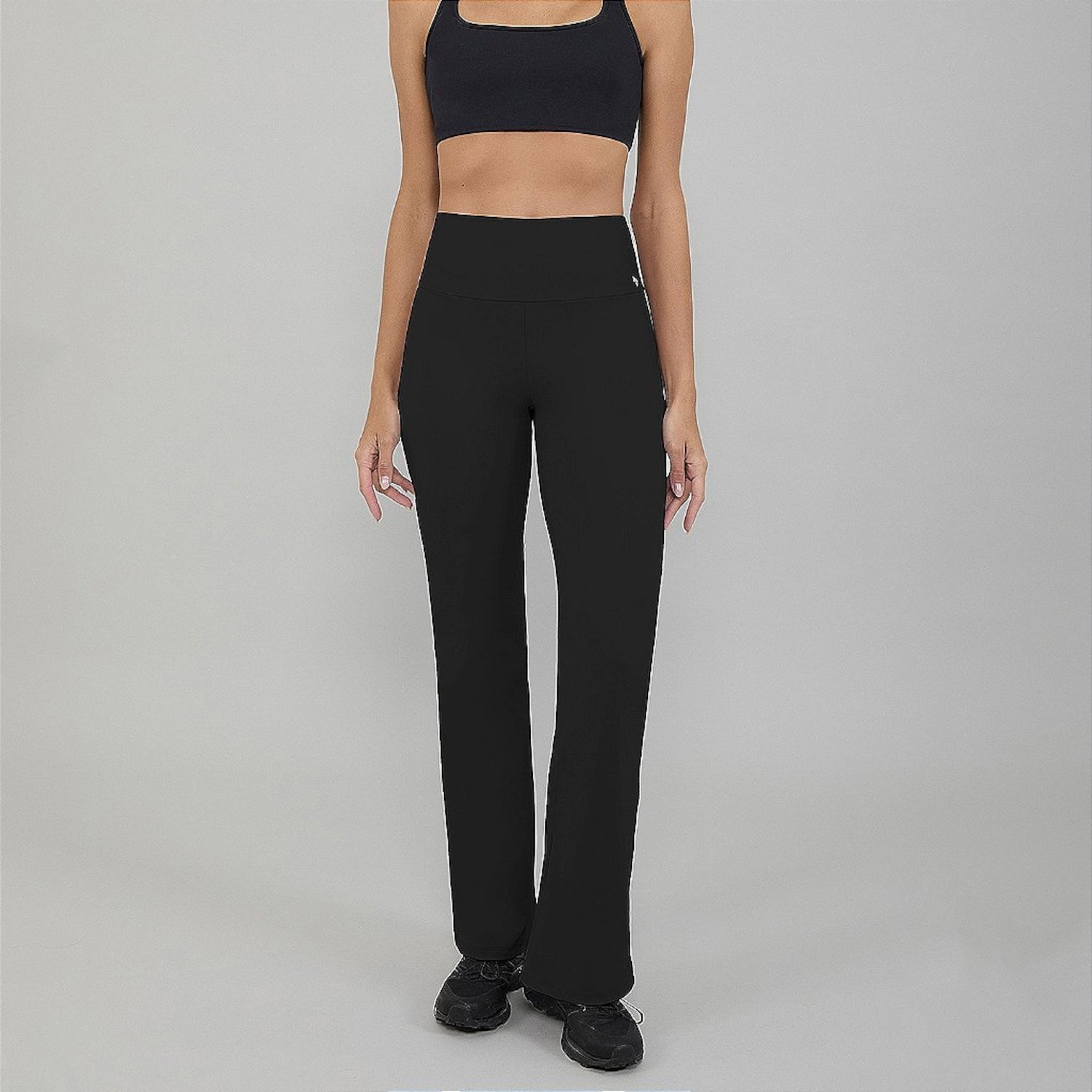 Calça Legging Alto Giro Reta Comfort PR26 Feminina - Foto 1
