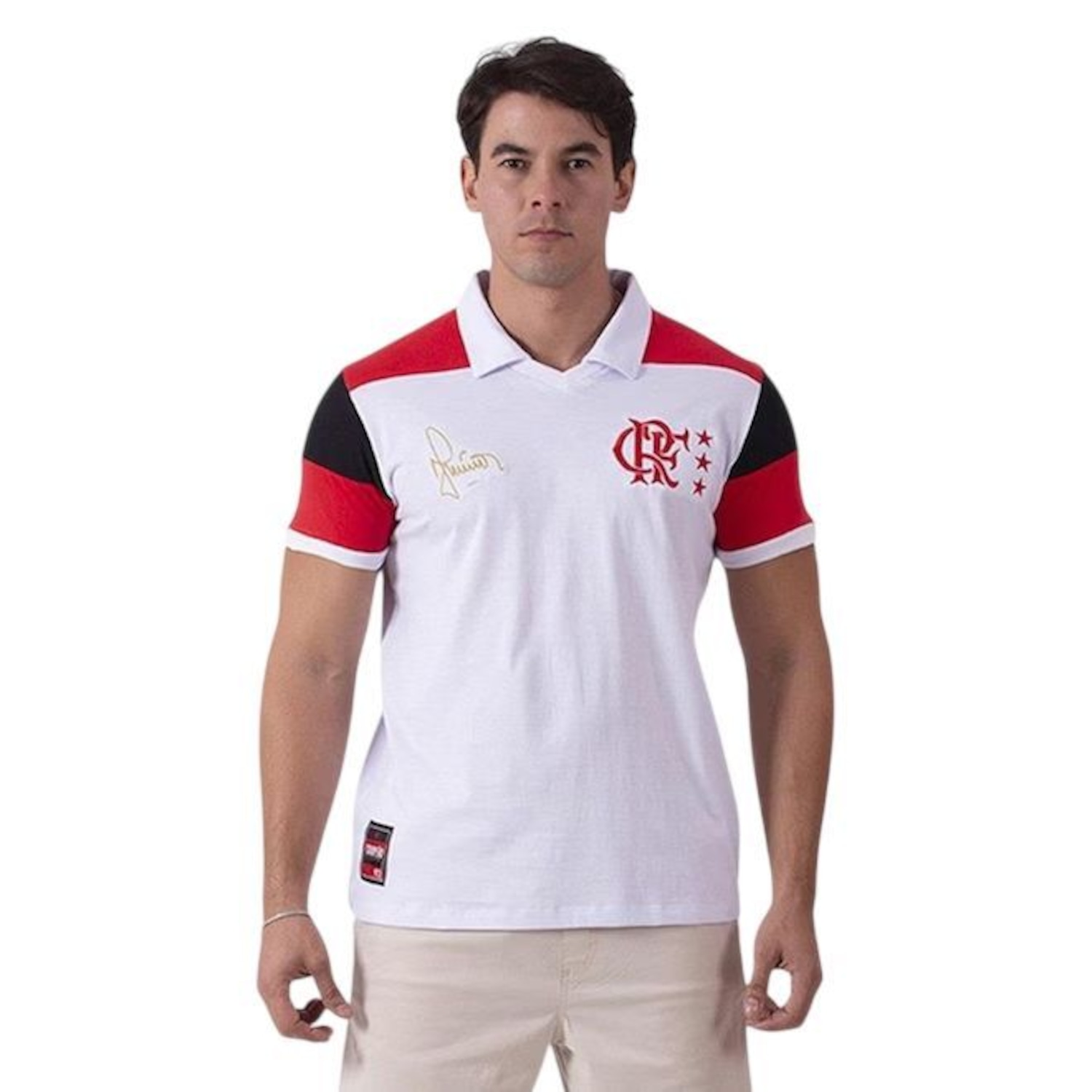 Camisa Braziline Polo Flamengo Junior 92 Masculina - Foto 1