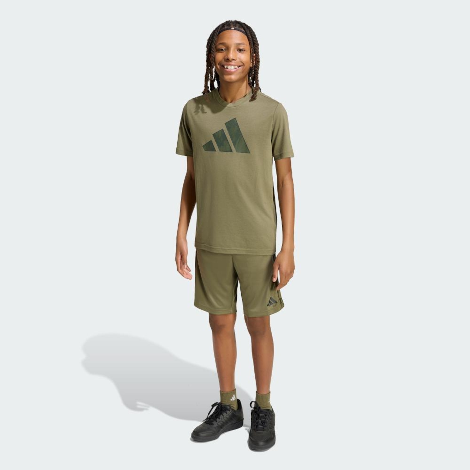 Conjunto Esportivo adidas Sport Seasonals Camo Infantil - Foto 3