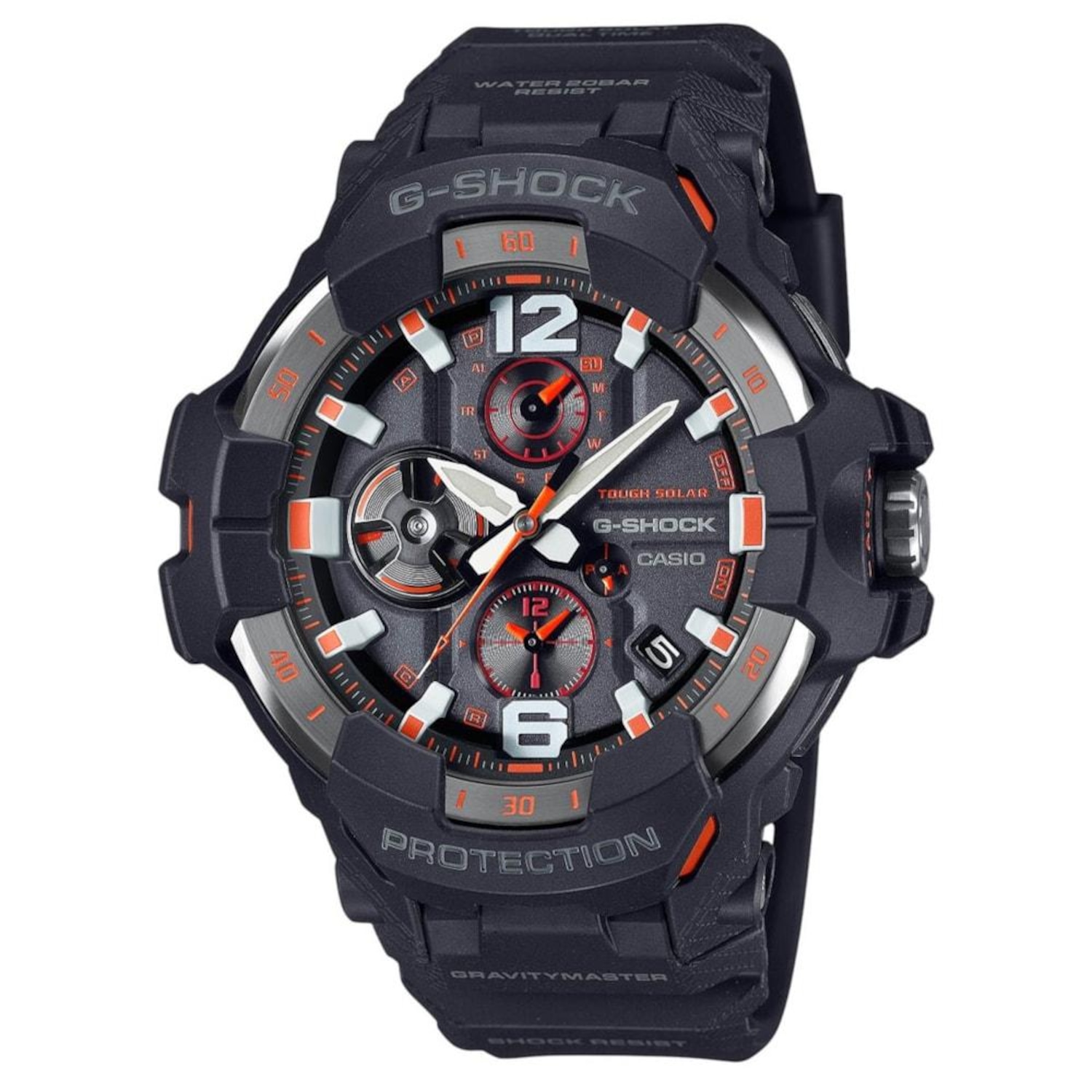 Relógio Casio G-SHOCK Gravity Master GR-B300-1A4DR Carbon Solar - Foto 1
