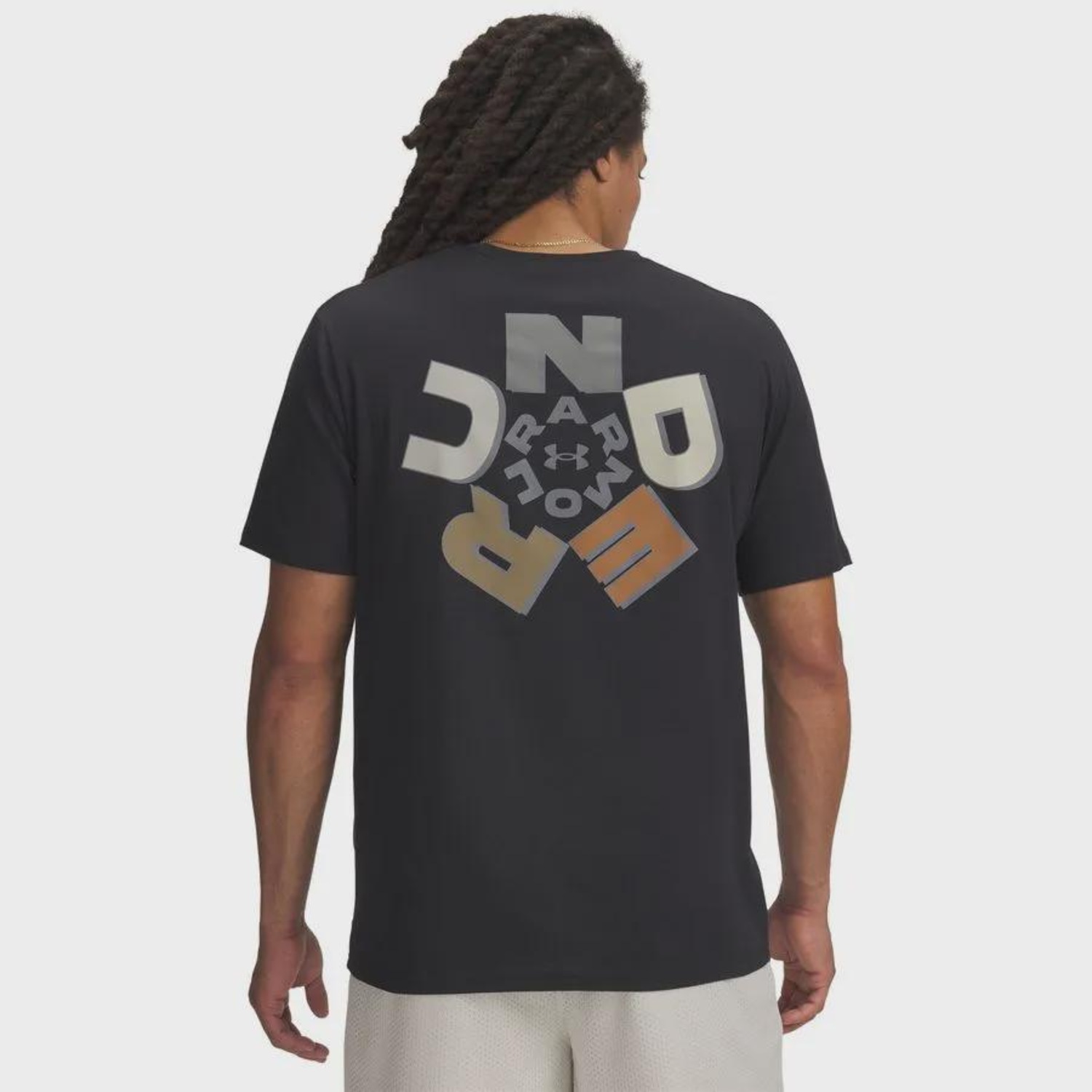 Camiseta de Treino Under Armour Radial Wordmark - Masculina - Foto 2
