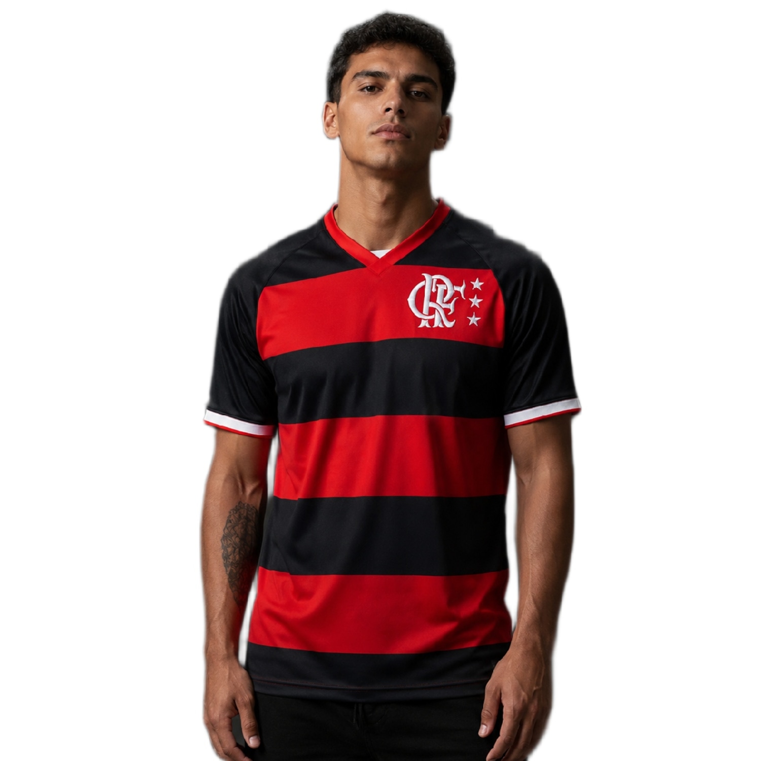 Camisa do Flamengo Tradição Rubro Negro Betel - Masculina - Foto 2