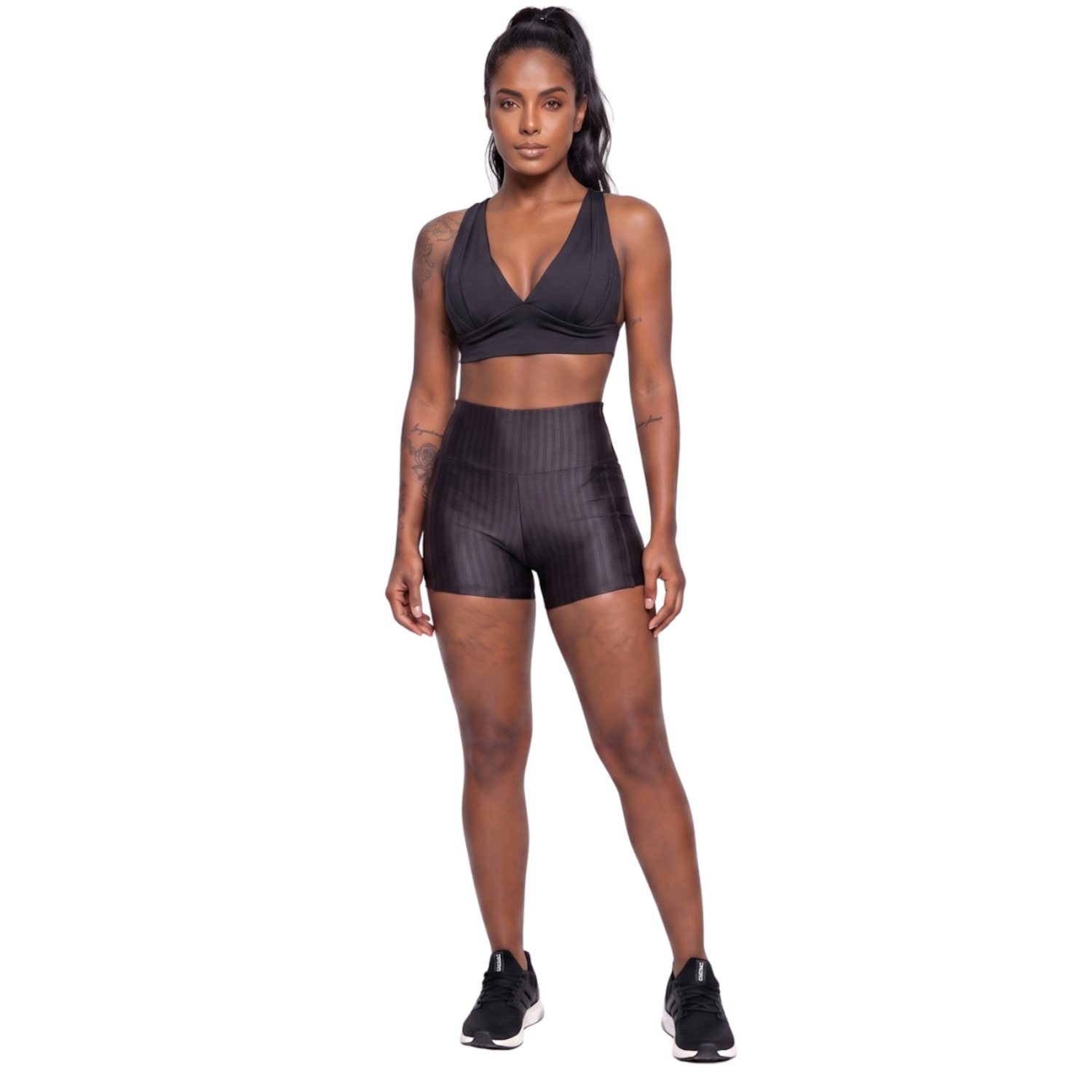 Conjunto Feminina Fitness Top Bojo e Short New Zig Vekyo Roupa De Academia Treino Musculação - Foto 1