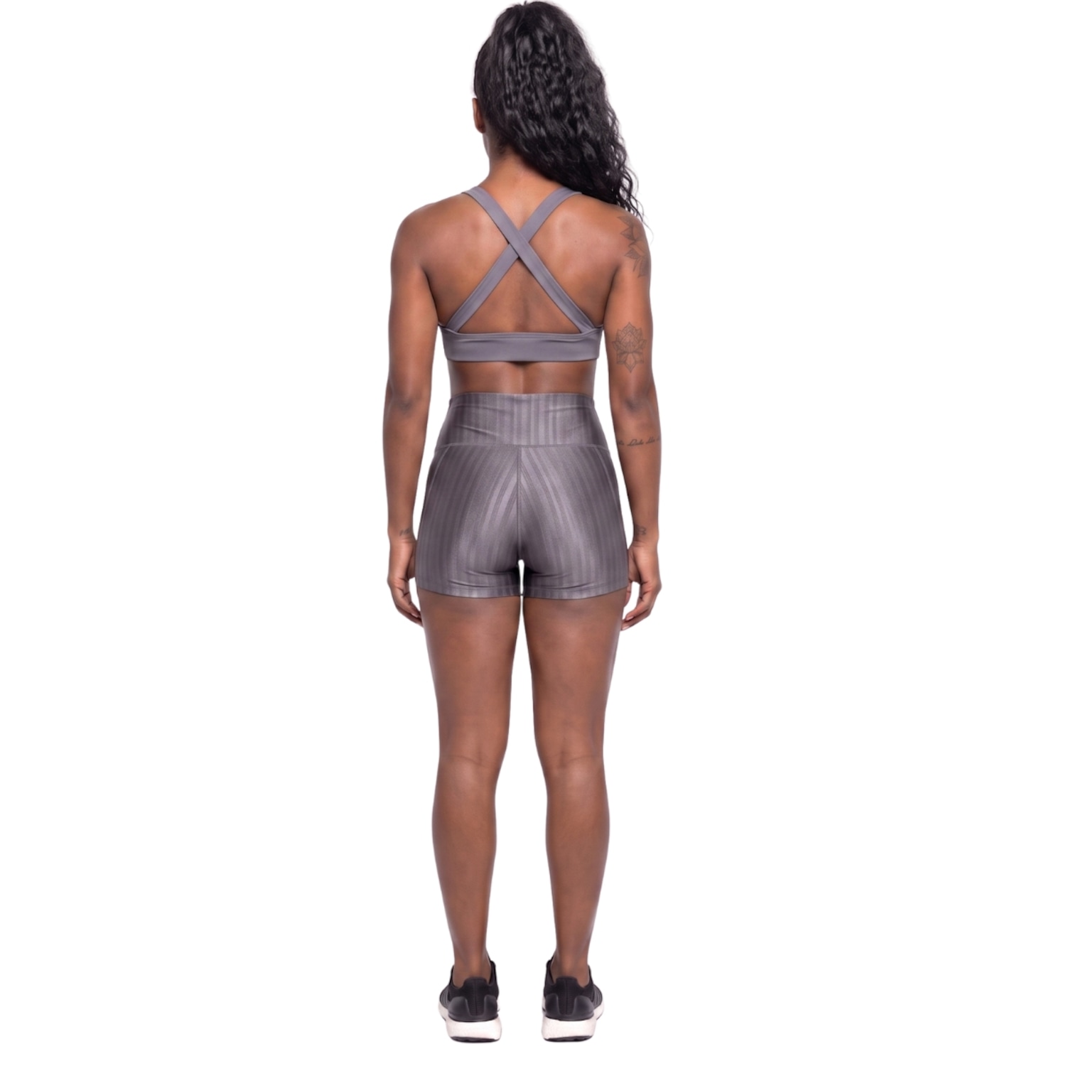 Conjunto Feminina Fitness Top Bojo e Short New Zig Vekyo Roupa De Academia Treino Musculação - Foto 2