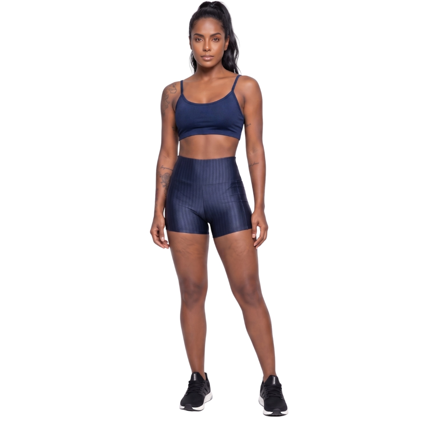 Conjunto Feminina Fitness Top Alça Fina e Short New Zig Vekyo Roupa De Academia Treino Musculação - Foto 1