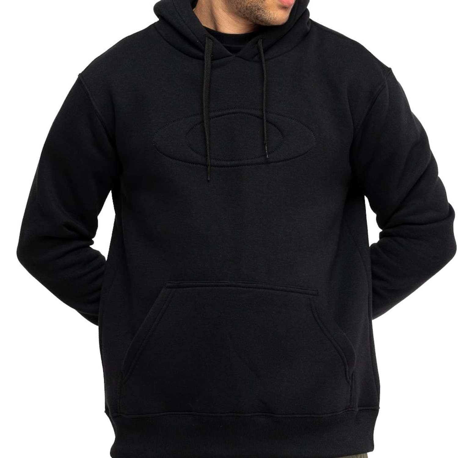 Blusão de Moletom Oakley Canguru Big O 3D Logo Masculino - Foto 1