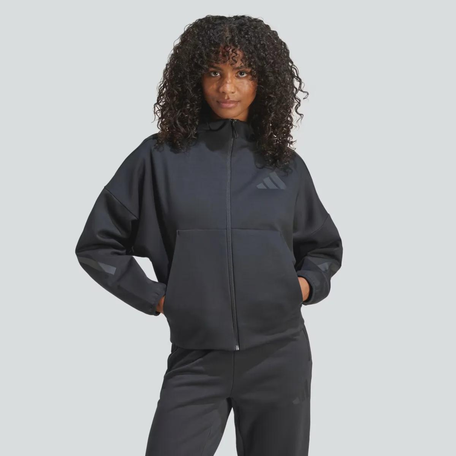 Jaqueta Moletom adidas ZNE Feminina - Foto 1
