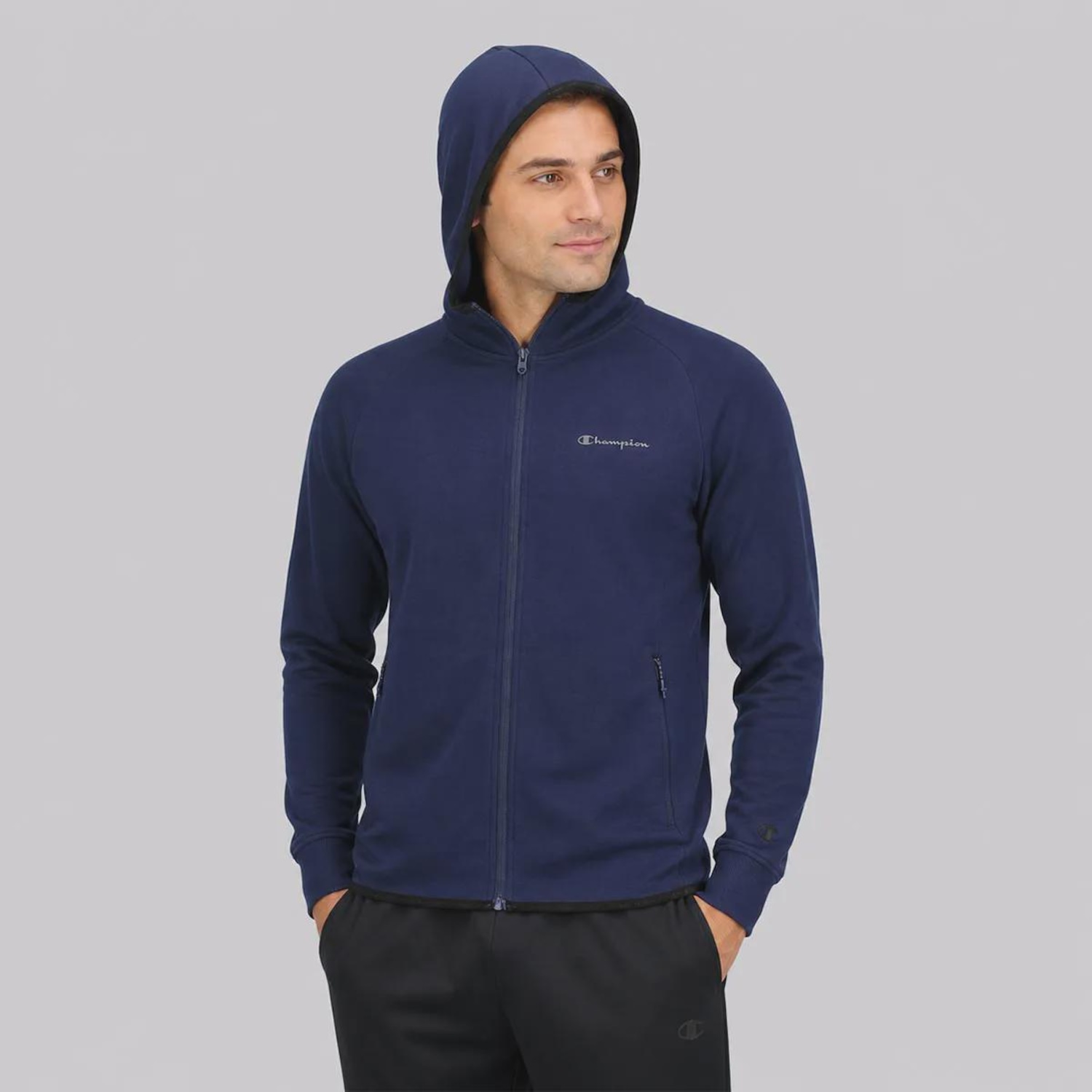 Jaqueta Champion Tech Mini Script Logo Masculina - Foto 2