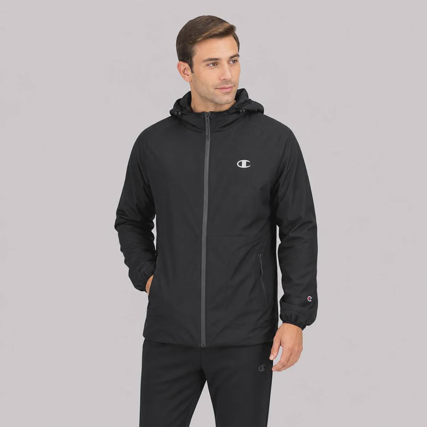 Jaqueta Champion Tech Logo Masculina - Foto 1