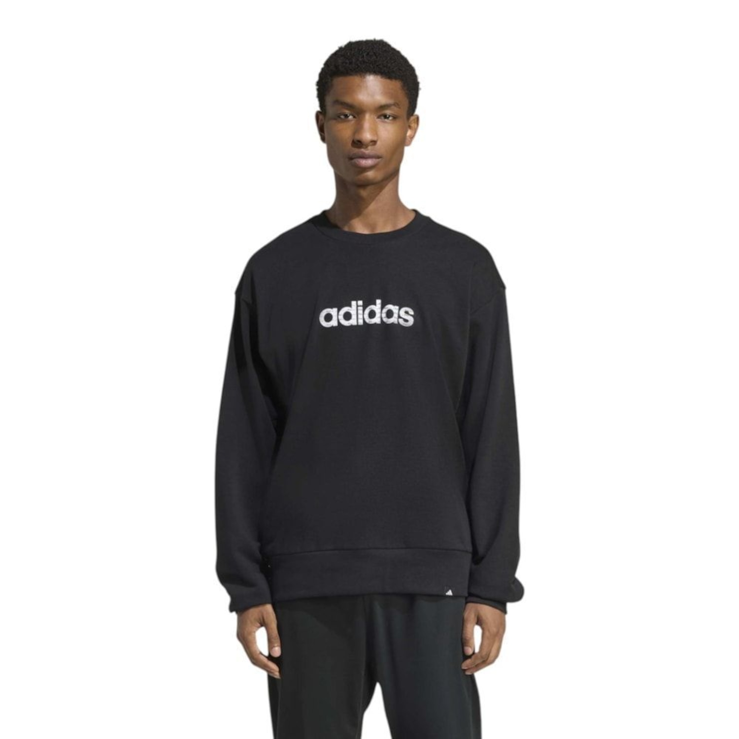Blusão de Moletom adidas Linear Masculino - Foto 1