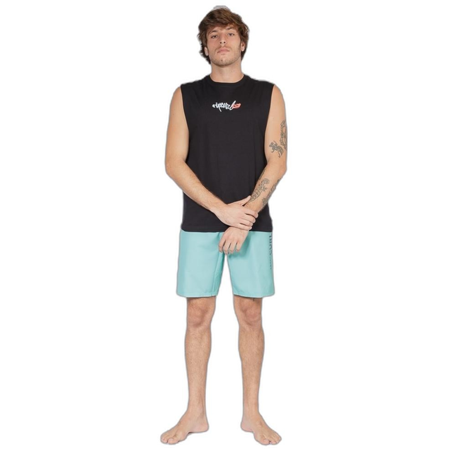 Bermuda Rip Curl Água Mirage Brazil 19 Masculina - Foto 4