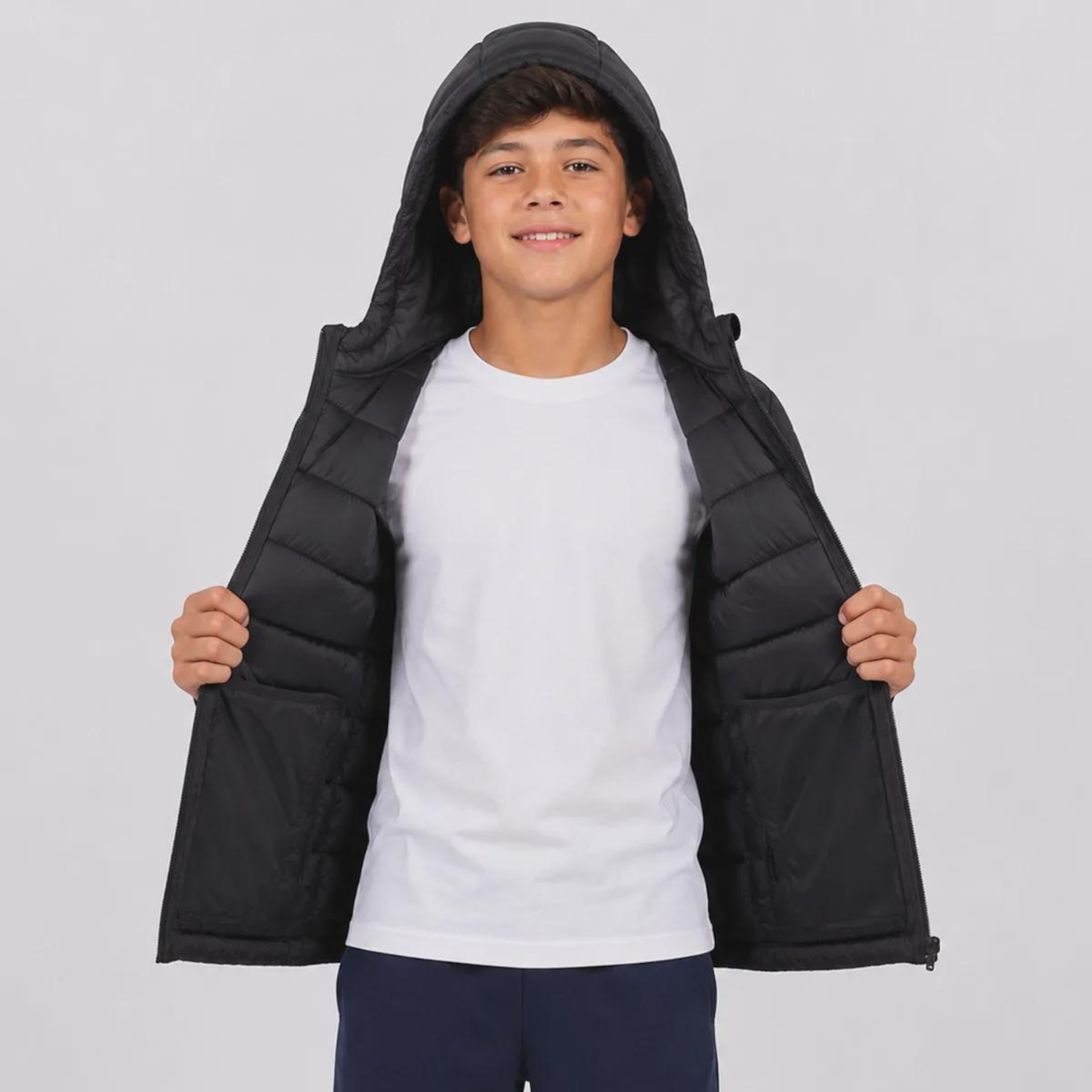 Jaqueta do Corinthians Puffer com Capuz Infantil - Foto 3