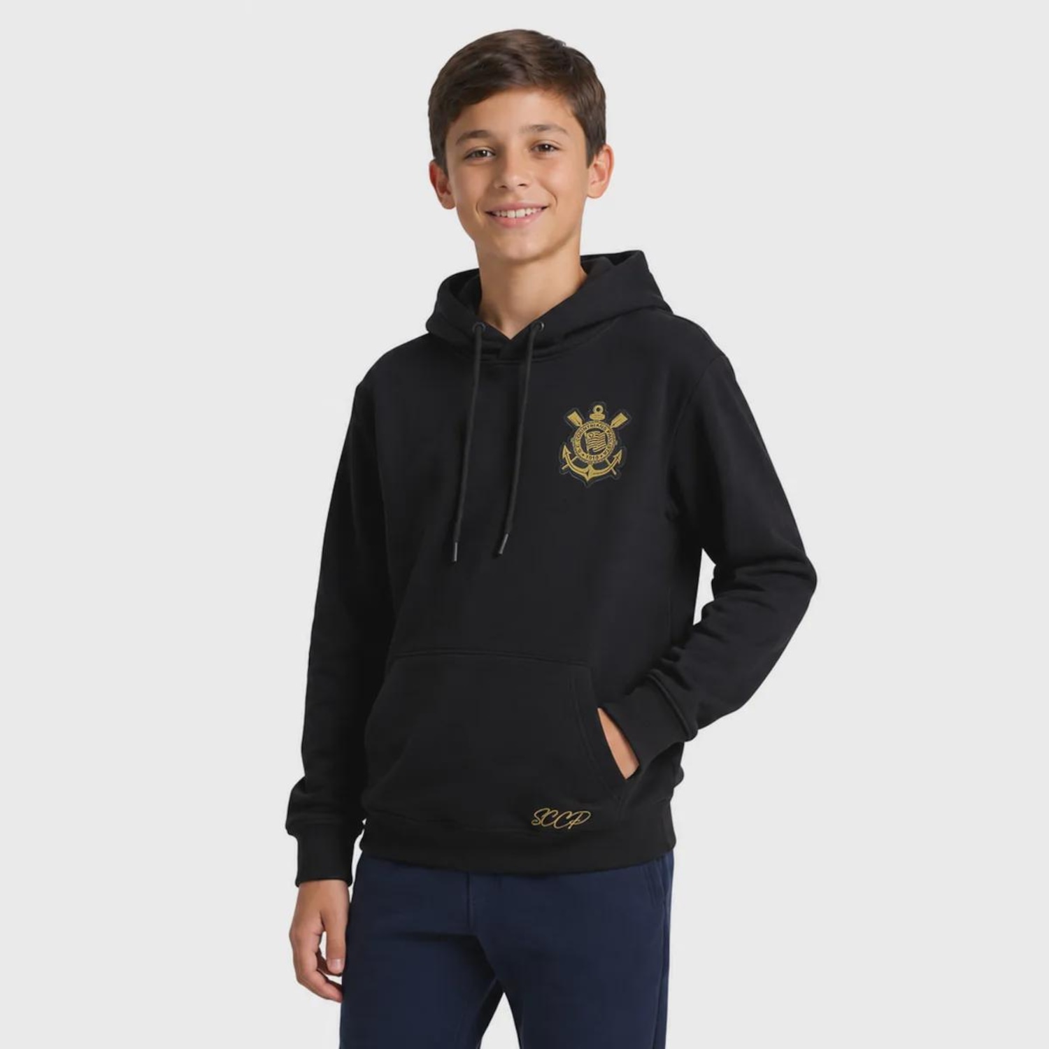 Blusão de Moletom do Corinthians Logo Infantil - Foto 3