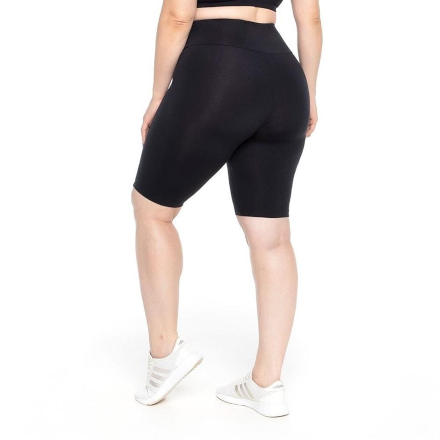 Bermuda Francesinha Trinys Suplex Power Plus Size Feminina - Foto 4