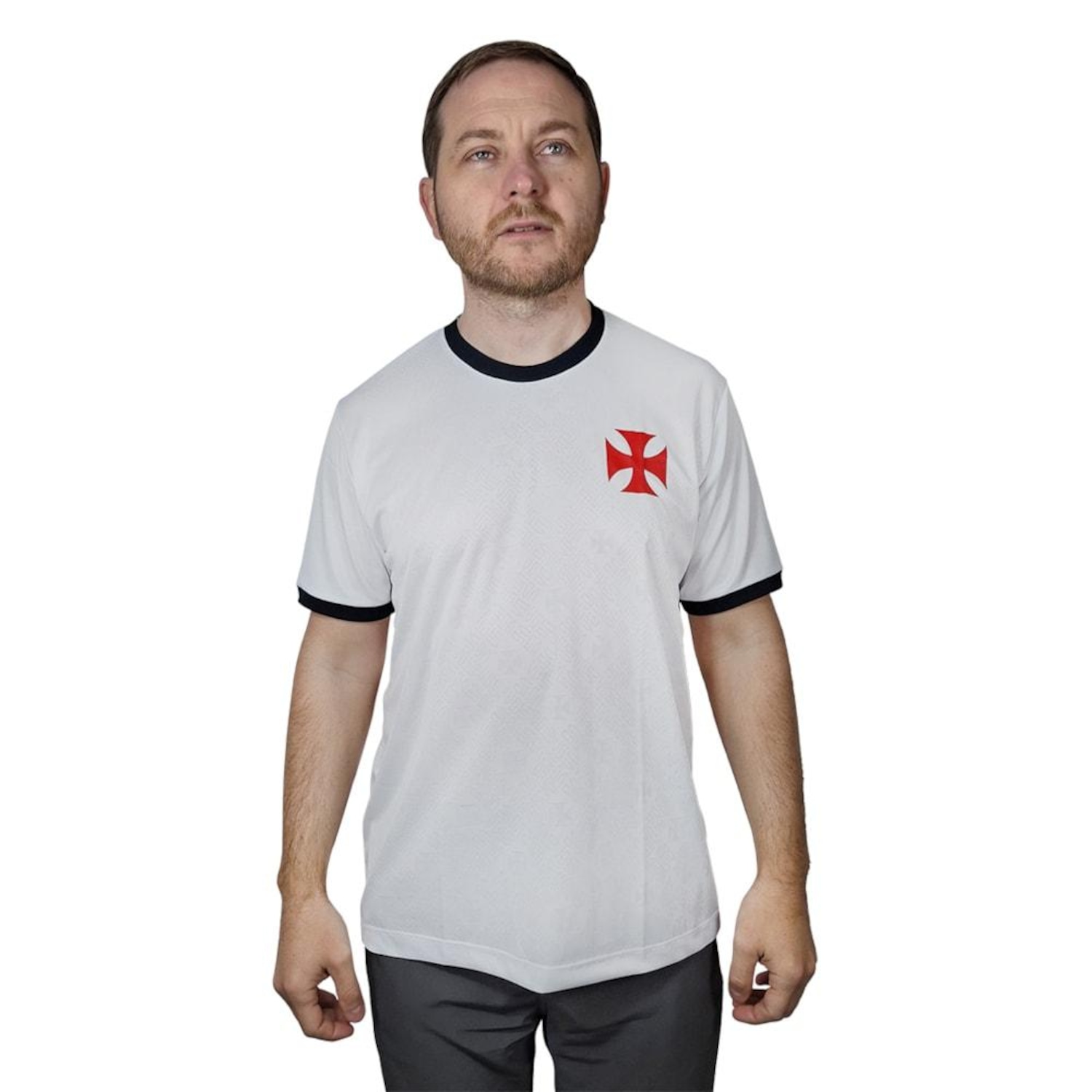 Camisa Vasco Costume Braziline Masculina - Foto 1