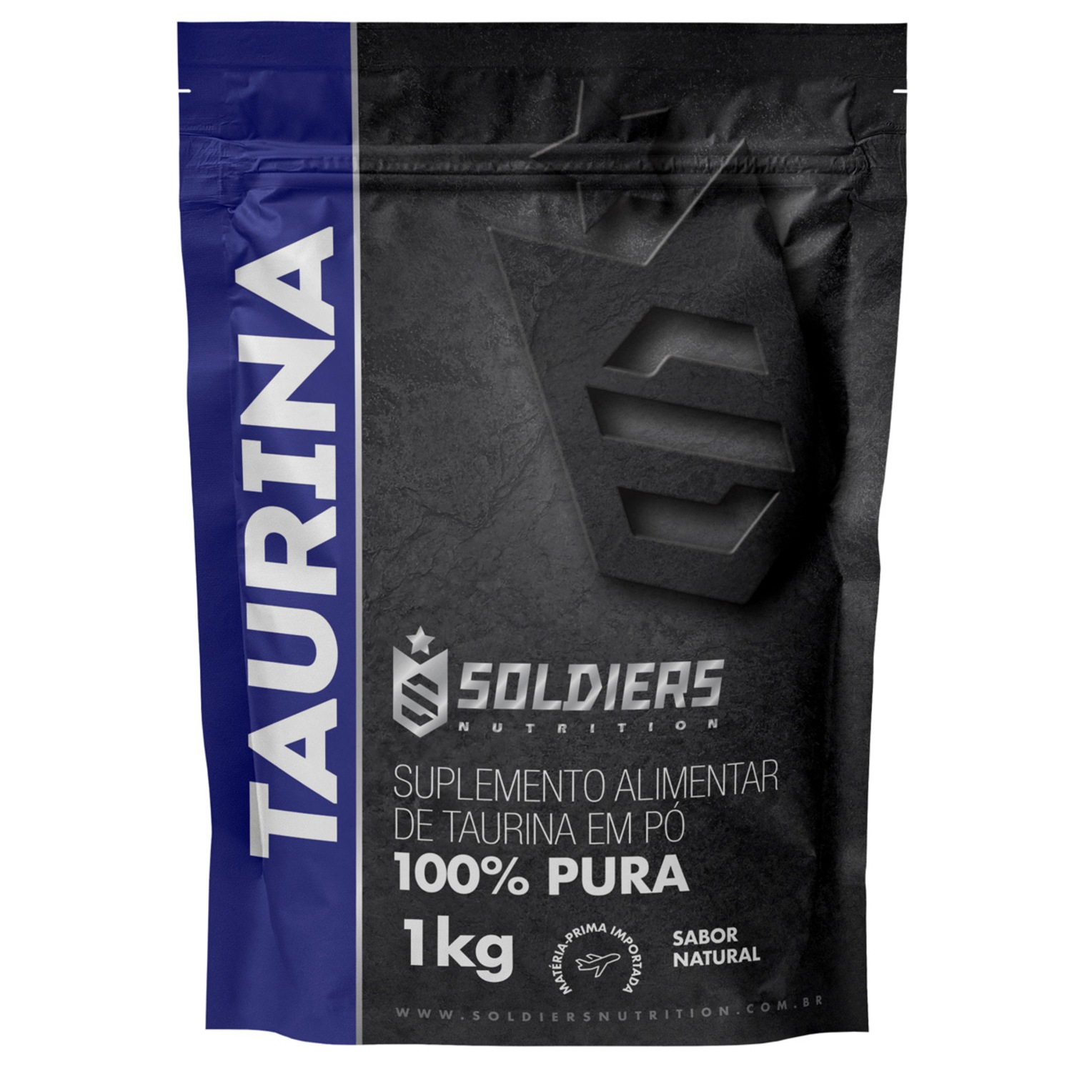 L-Taurina 1kg 100% Pura Importada Soldiers Nutrition - Foto 3