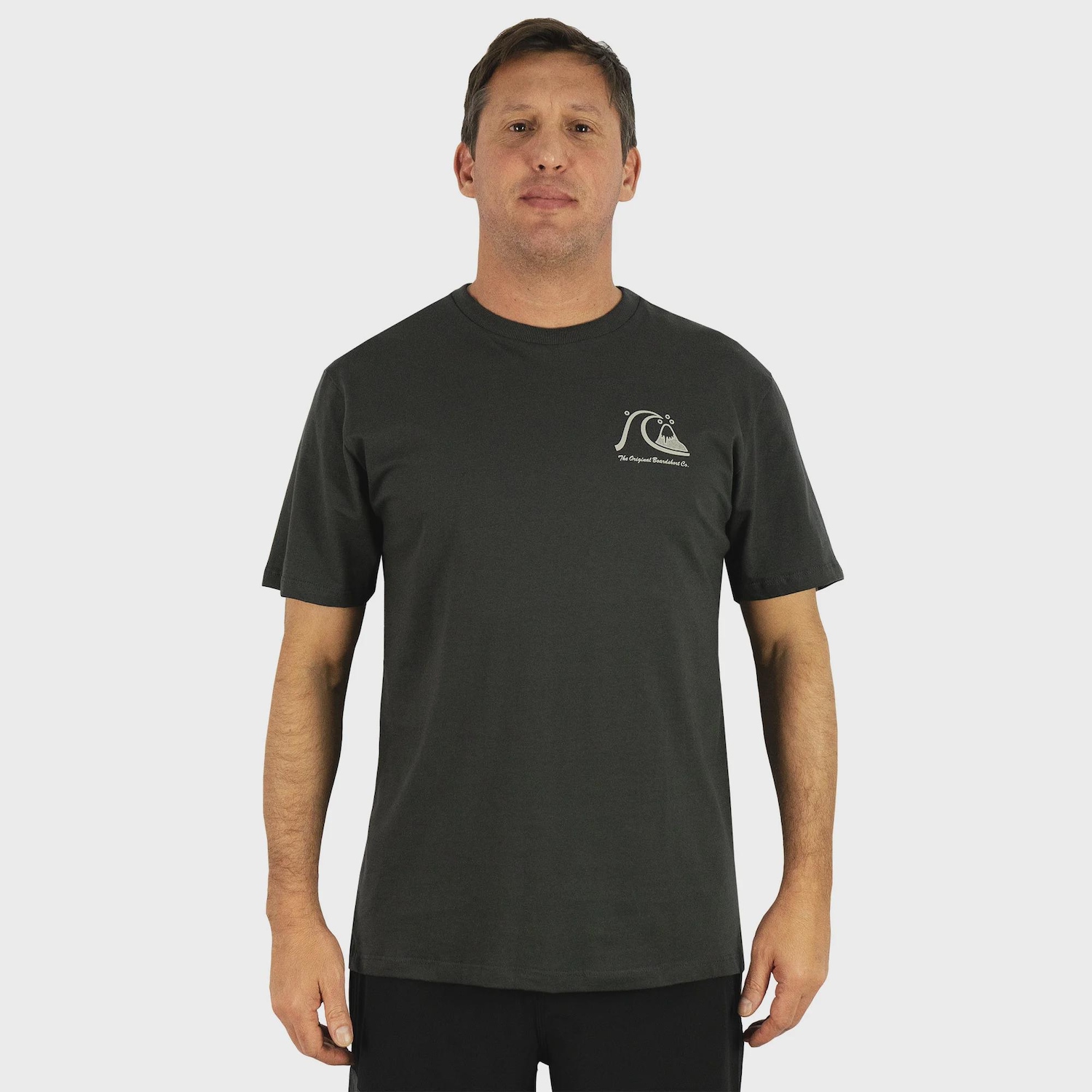 Camiseta Masculina Quiksilver The Original Dark Gray - Foto 1