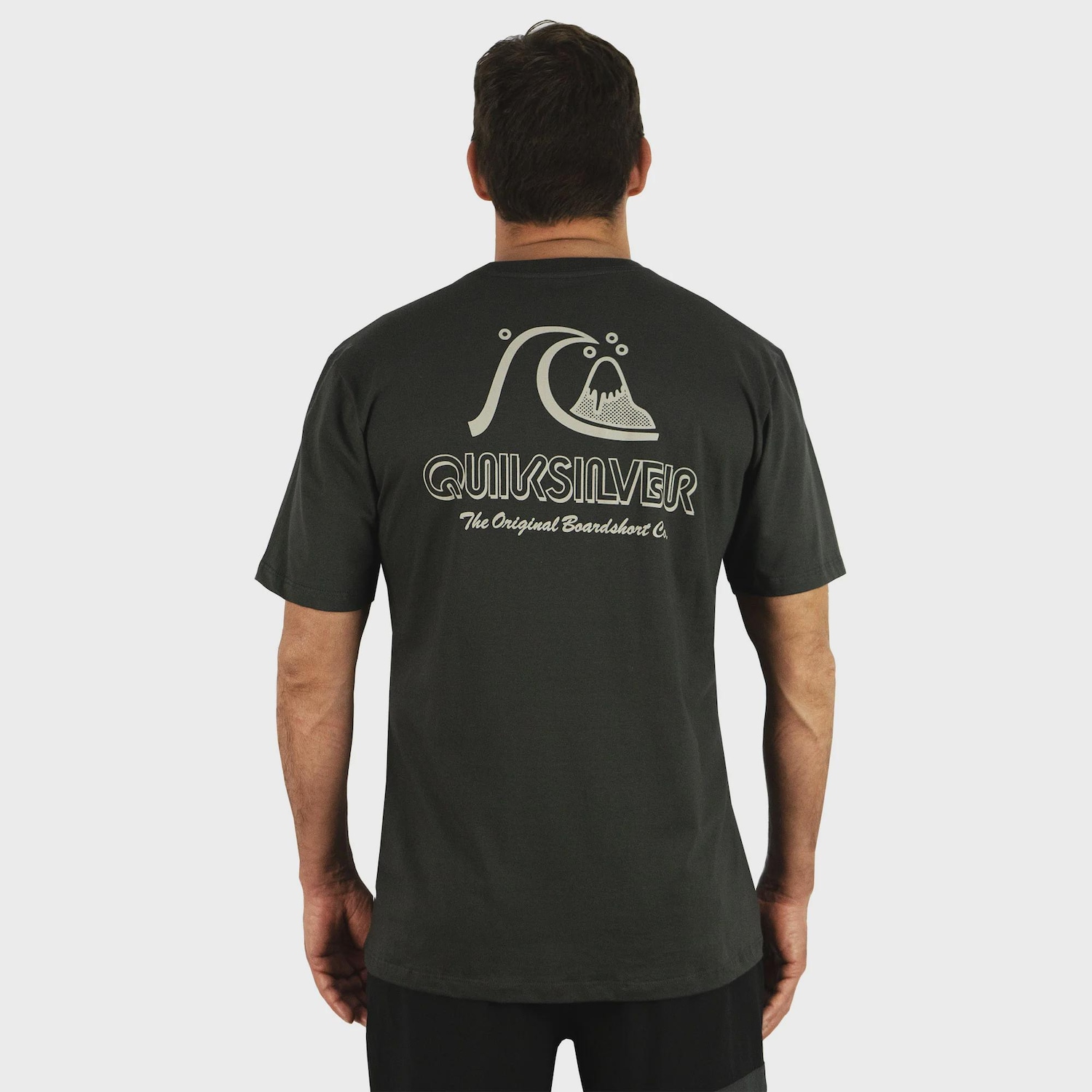 Camiseta Masculina Quiksilver The Original Dark Gray - Foto 2