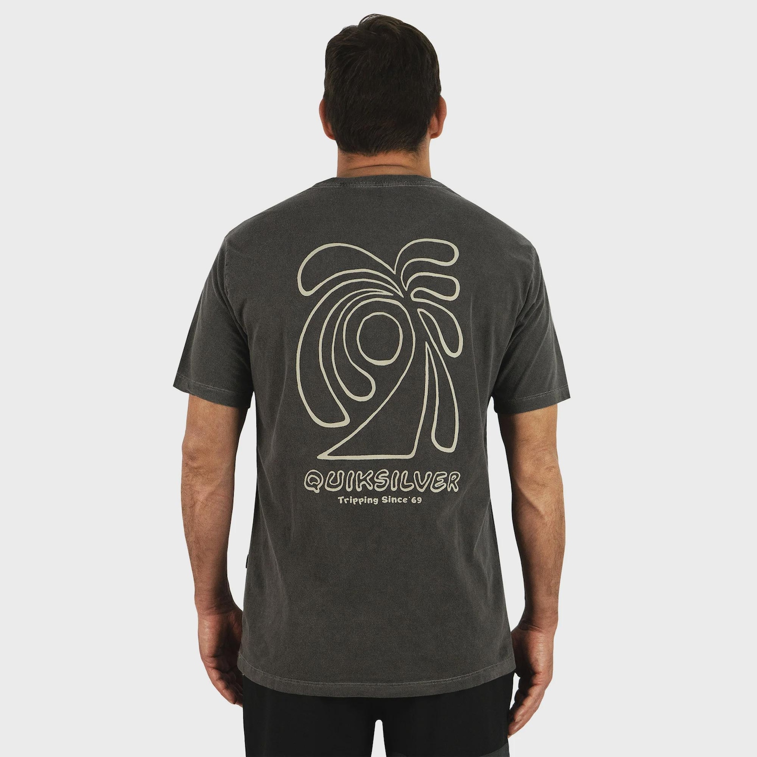 Camiseta Masculina Quiksilver Sunset Island Dark Gray - Foto 2