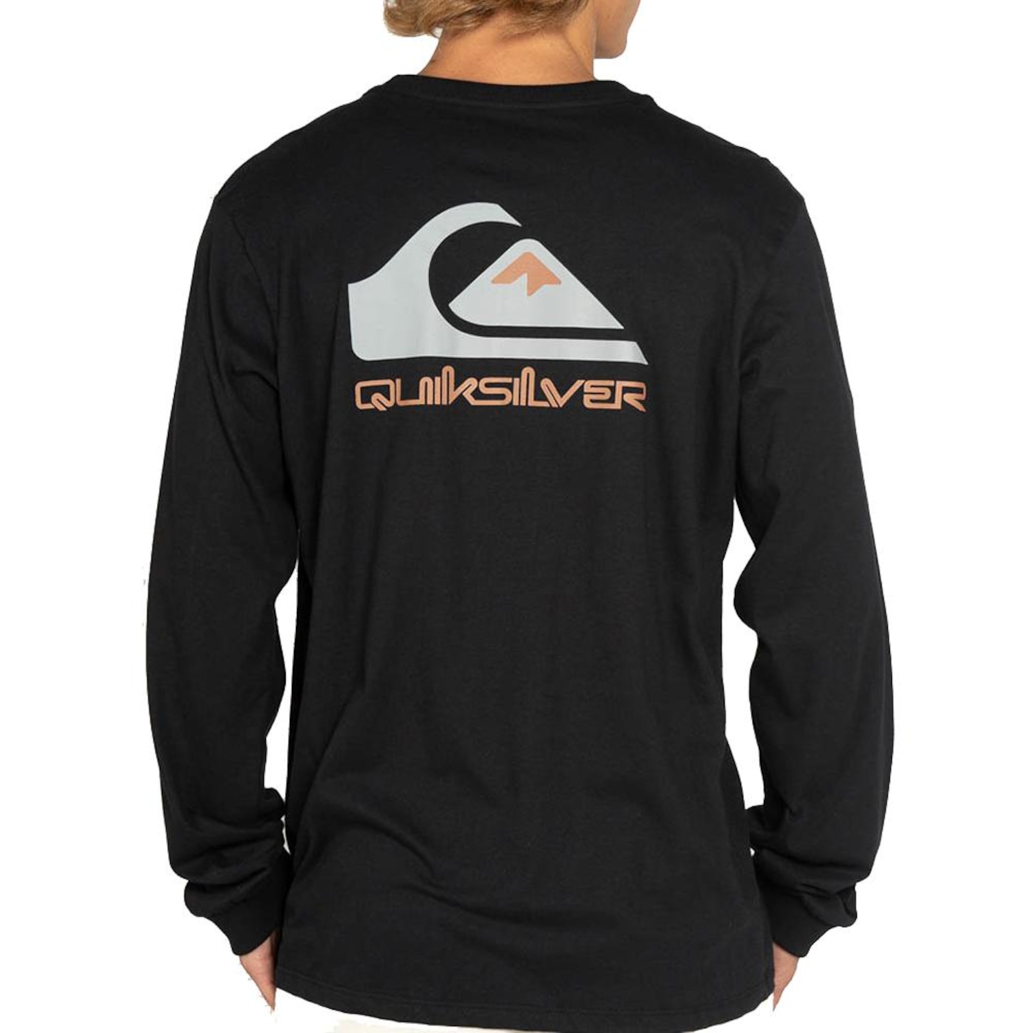 Camiseta Manga Longa Quiksilver Omni Logo Masculina - Foto 2