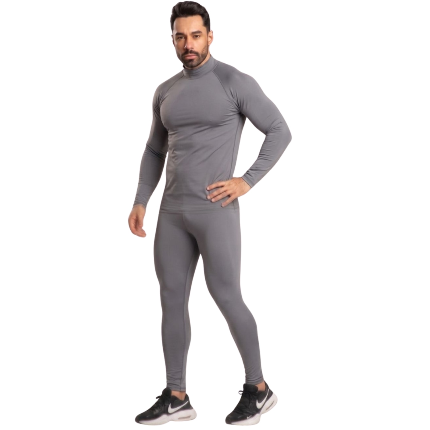 Conjunto Fitness Térmico Blusa e Calça Vekyo Masculino - Foto 1