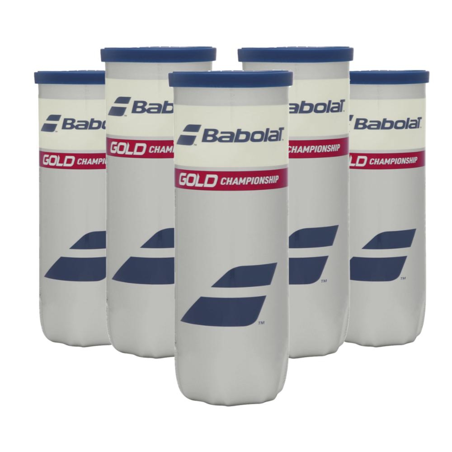 Bola de Tênis Babolat Gold Championship Pack - 5 Tubos - Foto 1