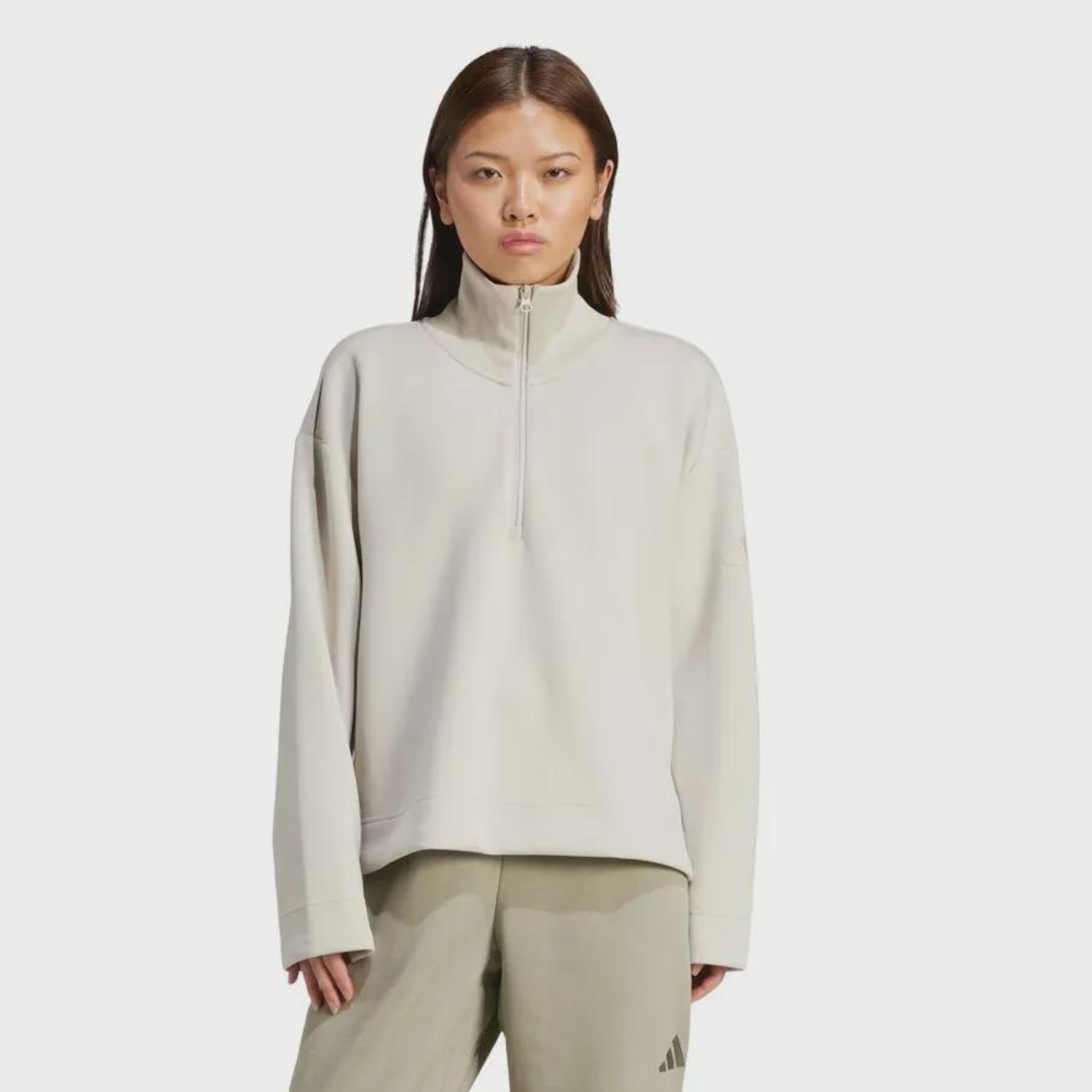 Blusão de Moletom adidas All Szn Feminino - Foto 1