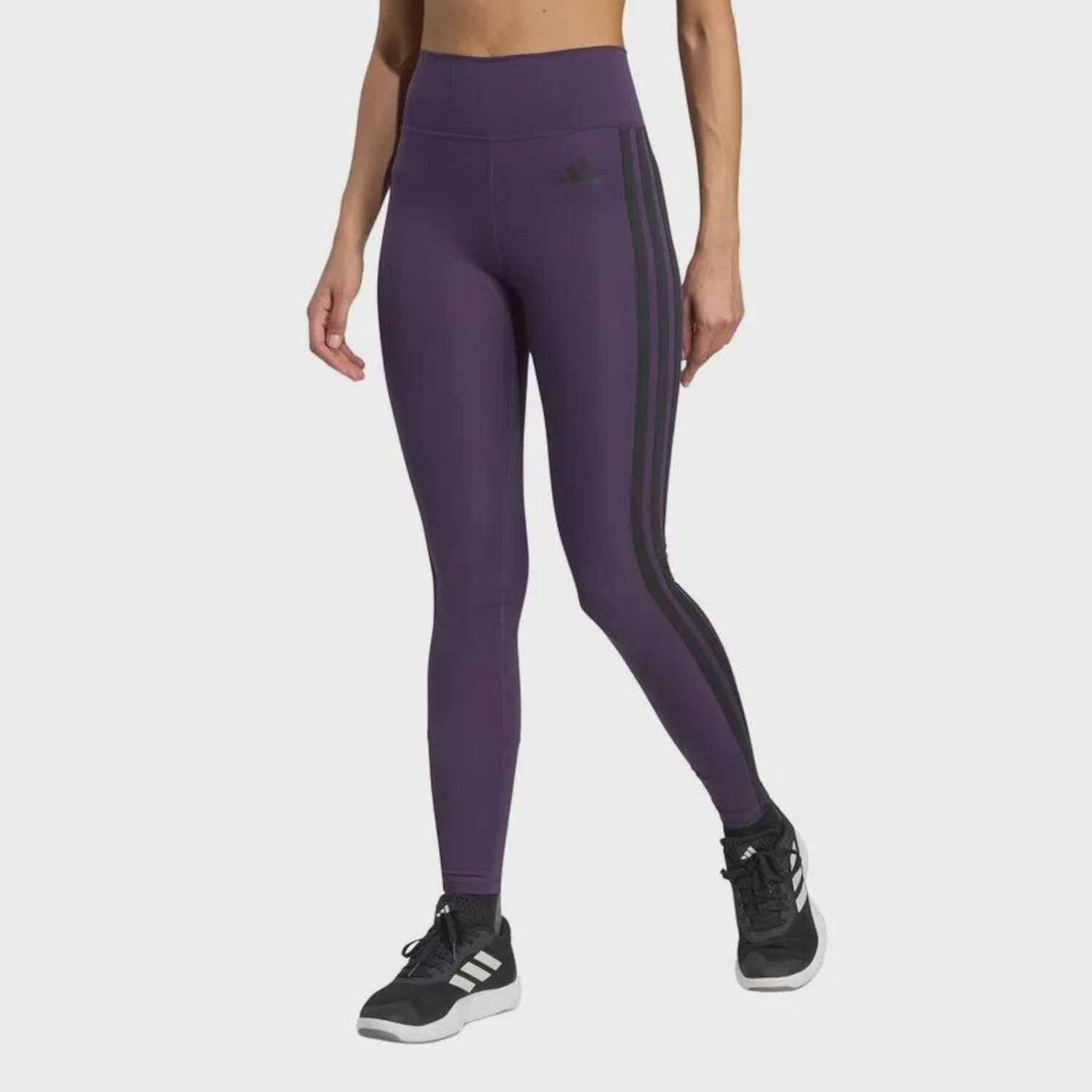 Calça Legging adidas Optime Essentials Três Listras 7/8 Feminina - Foto 1