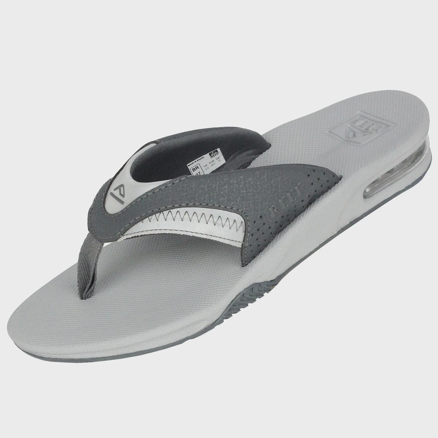 Chinelo Reef Mick Fanning Gray Reflective - Masculino - Foto 4
