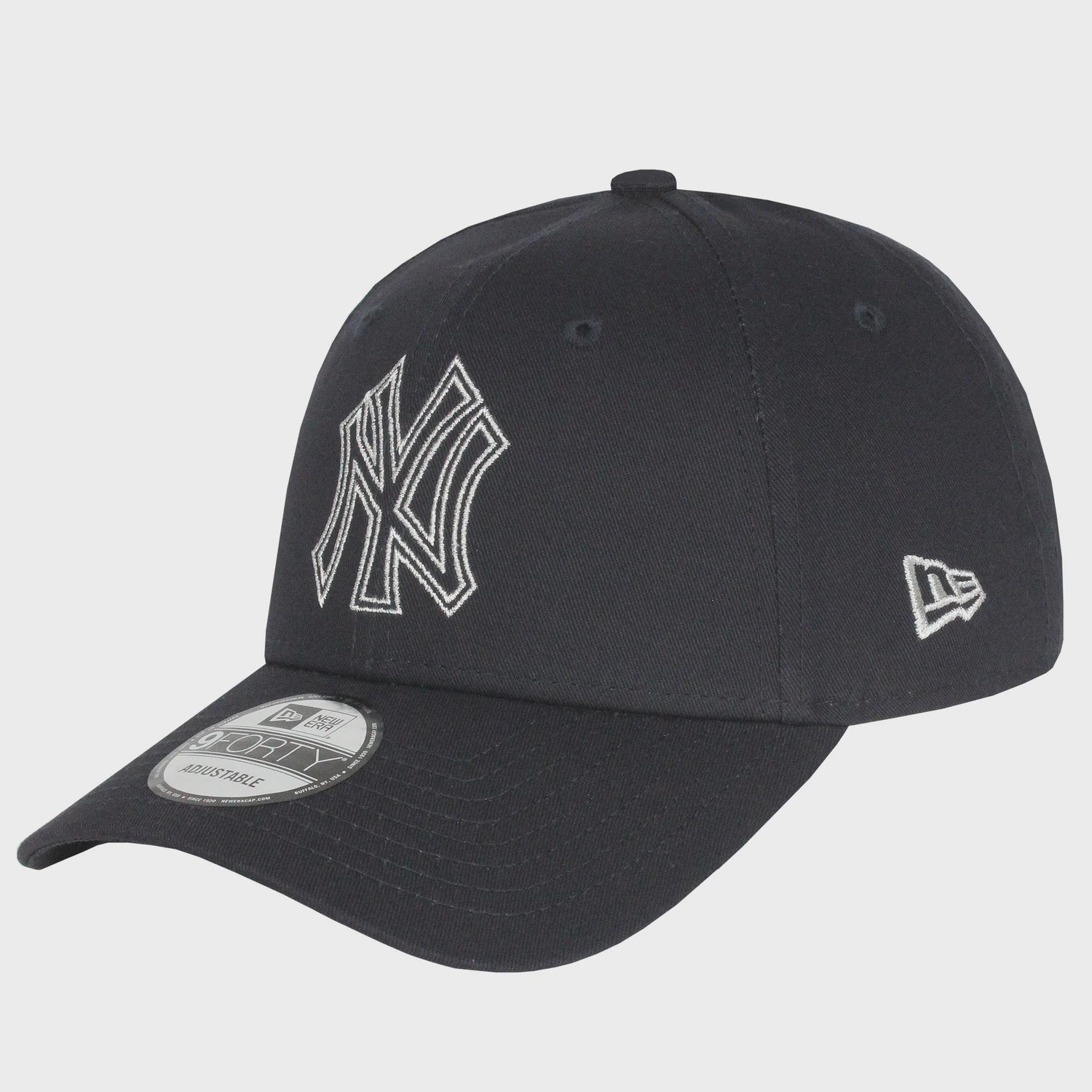 Boné Adulto New Era 9Forty Metallic Outiline New York Yankees Navy Aba Curva - Foto 2