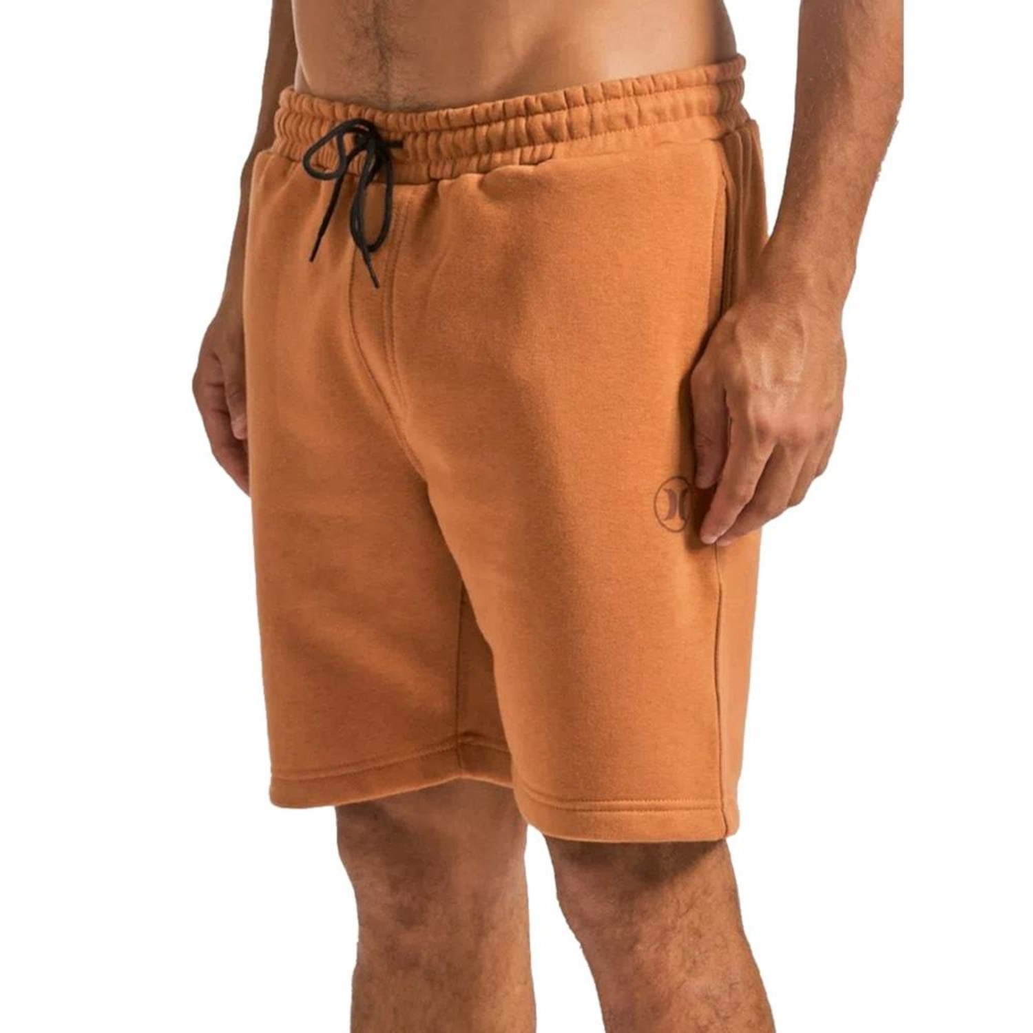 Bermuda de Moletom Hurley Circle Icon Masculina - Foto 1