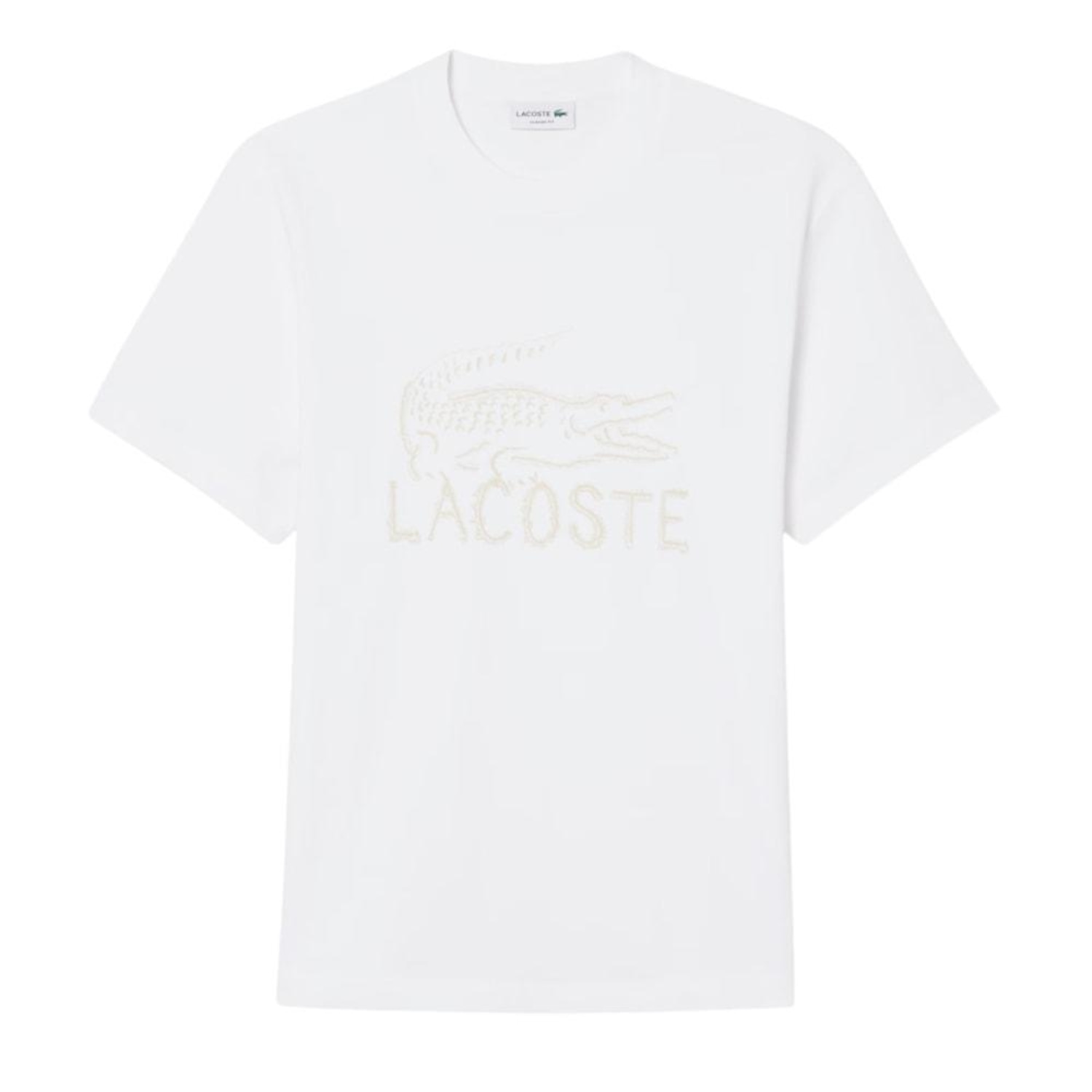 Camiseta Masculino Lacoste Estampada Blanc - Foto 4