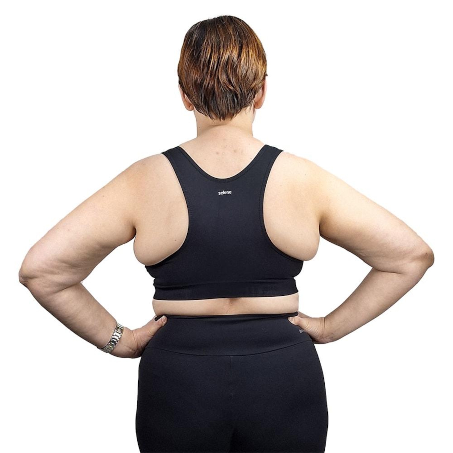 Top Academia Selene Nadador Sem Costura Plus Size - Feminino - Foto 3