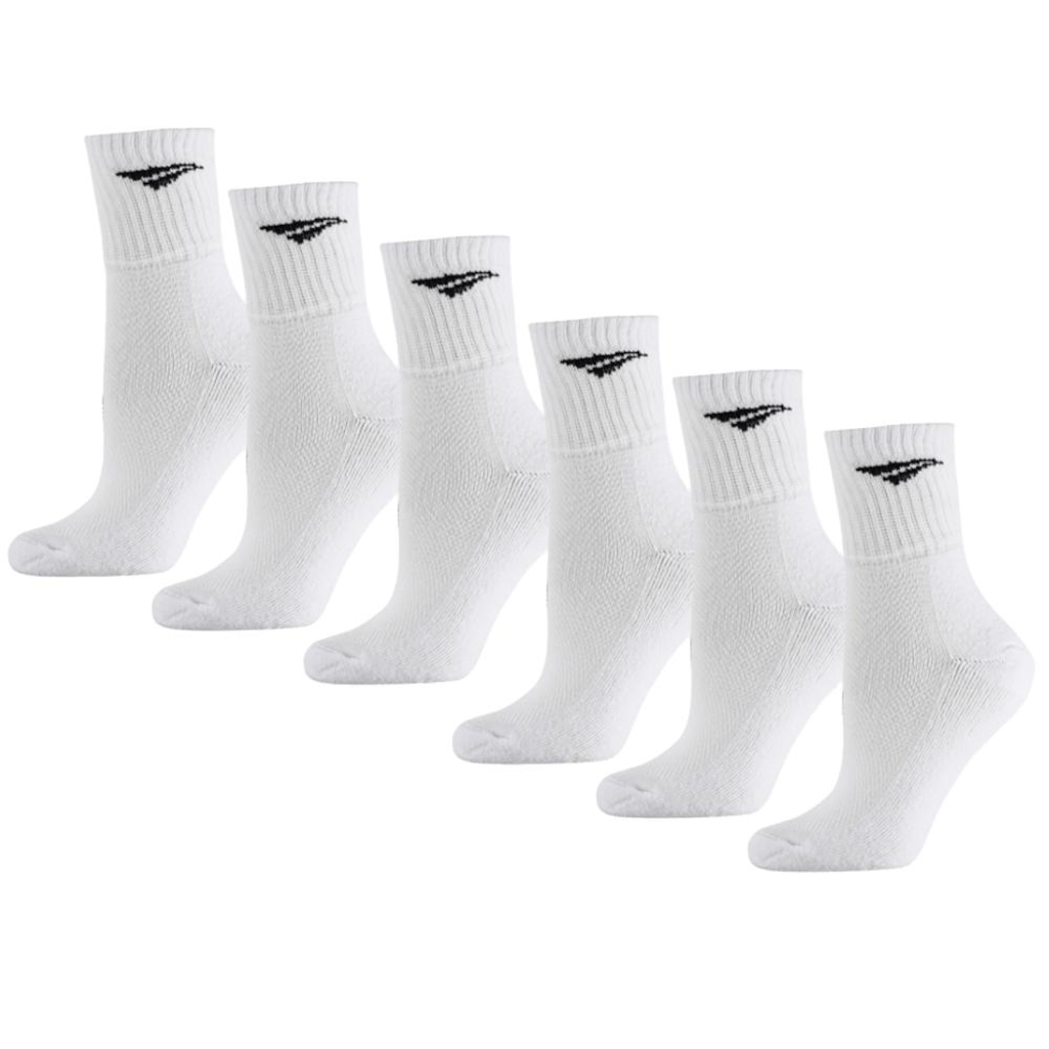 Kit Meia Penalty Cano Médio Algodão - 6 Pares - Unissex - Foto 1