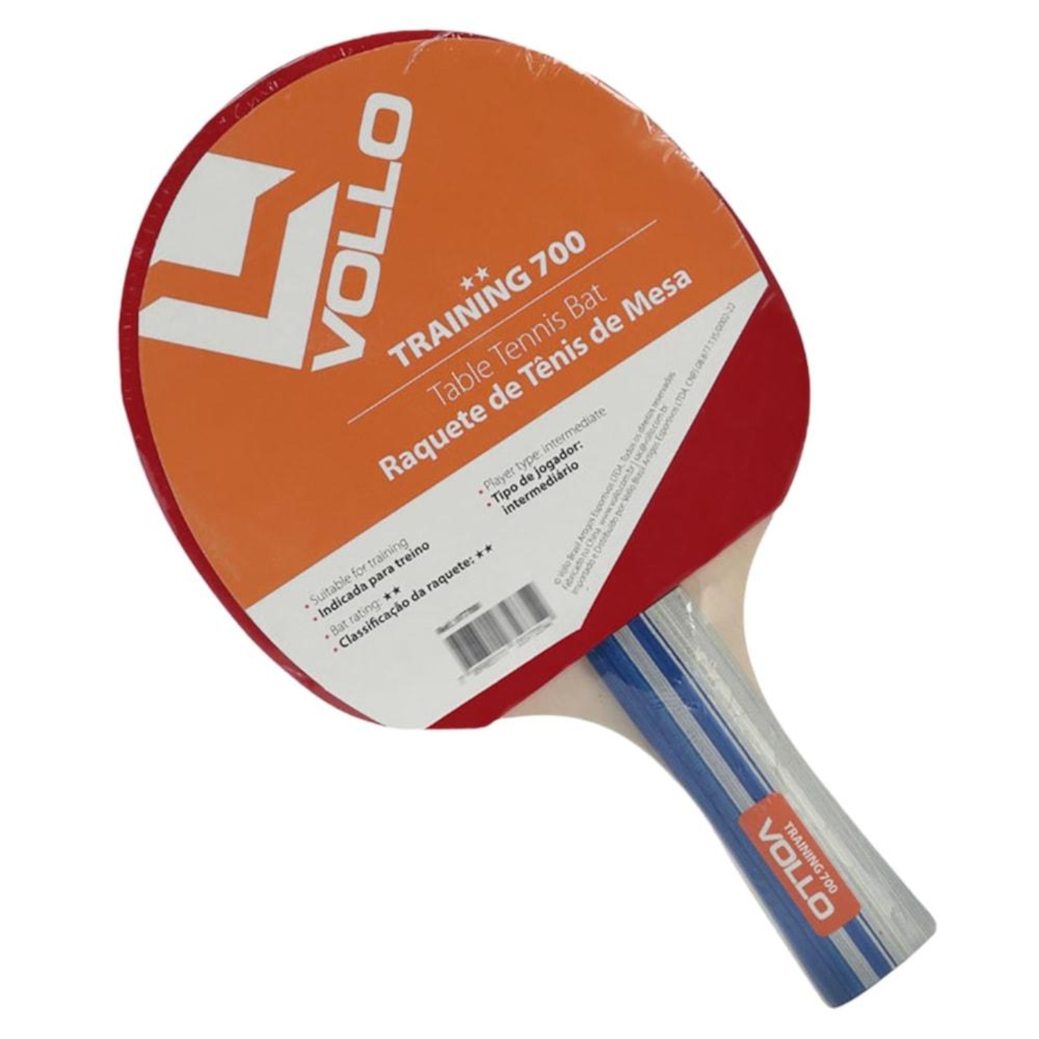 Raquete Tenis de Mesa Vollo Training 700 VT700 Unissex - Foto 1