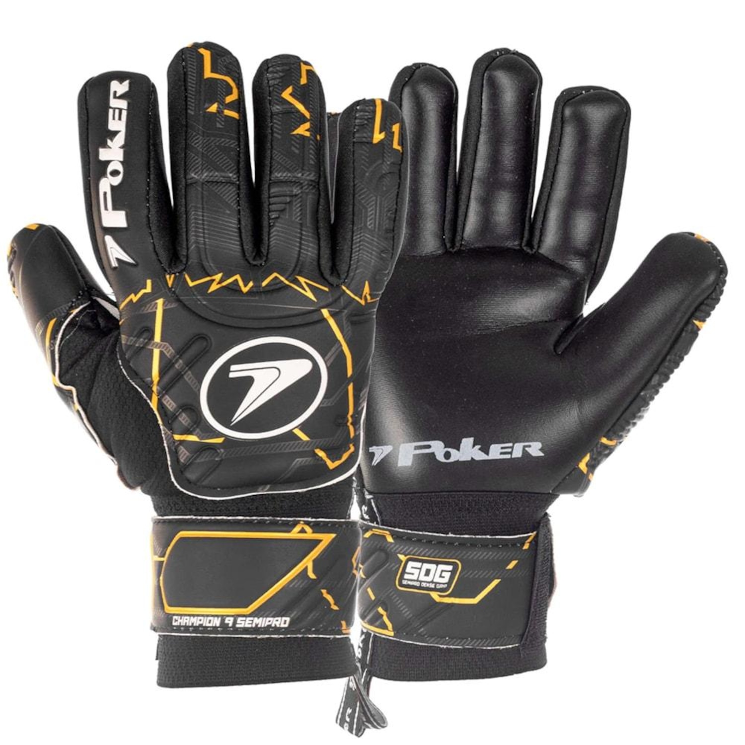 Luva de Goleiro Poker Campo Champion 9 Multiterreno - Foto 1