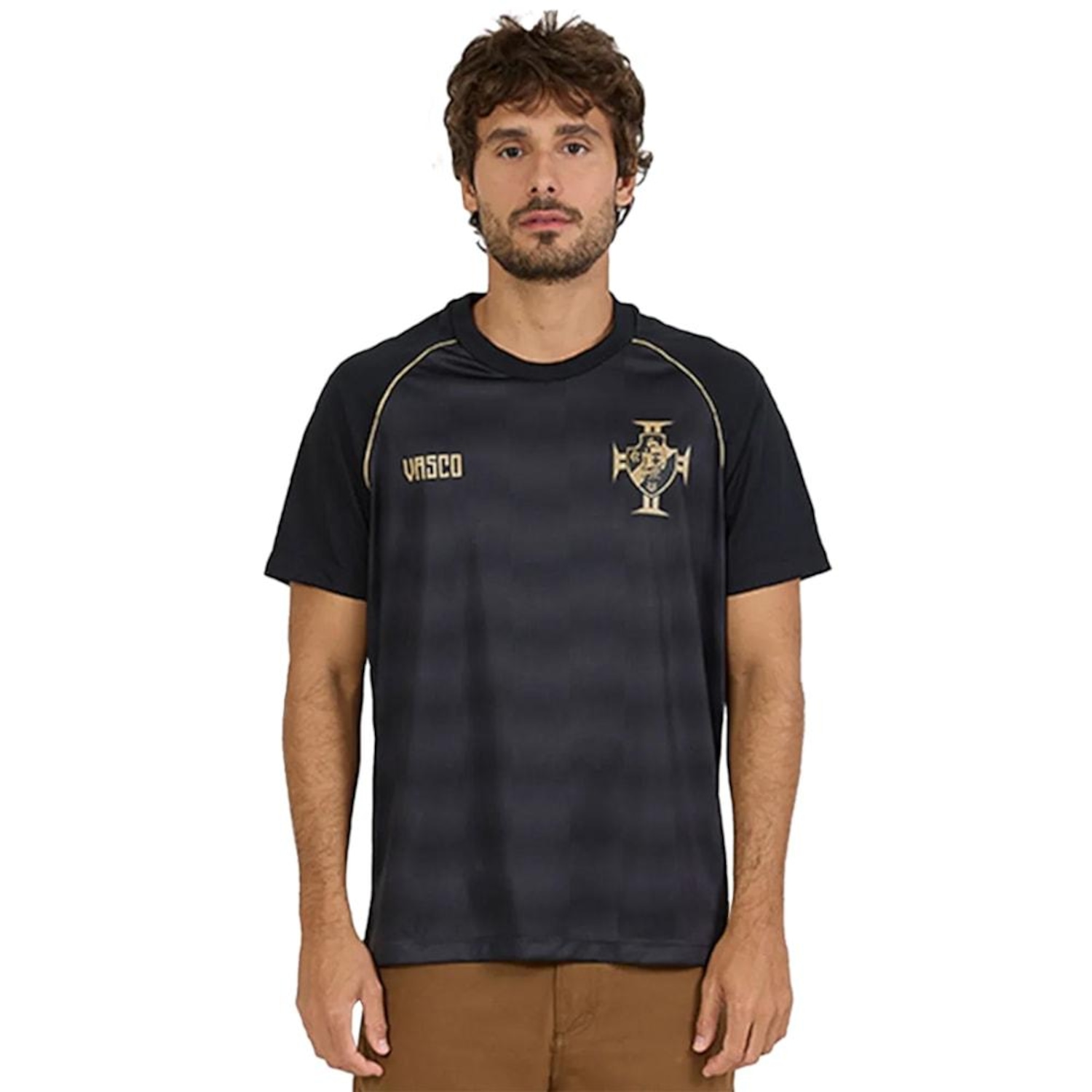 Camisa Vasco Mosaico Braziline Masculina - Foto 1