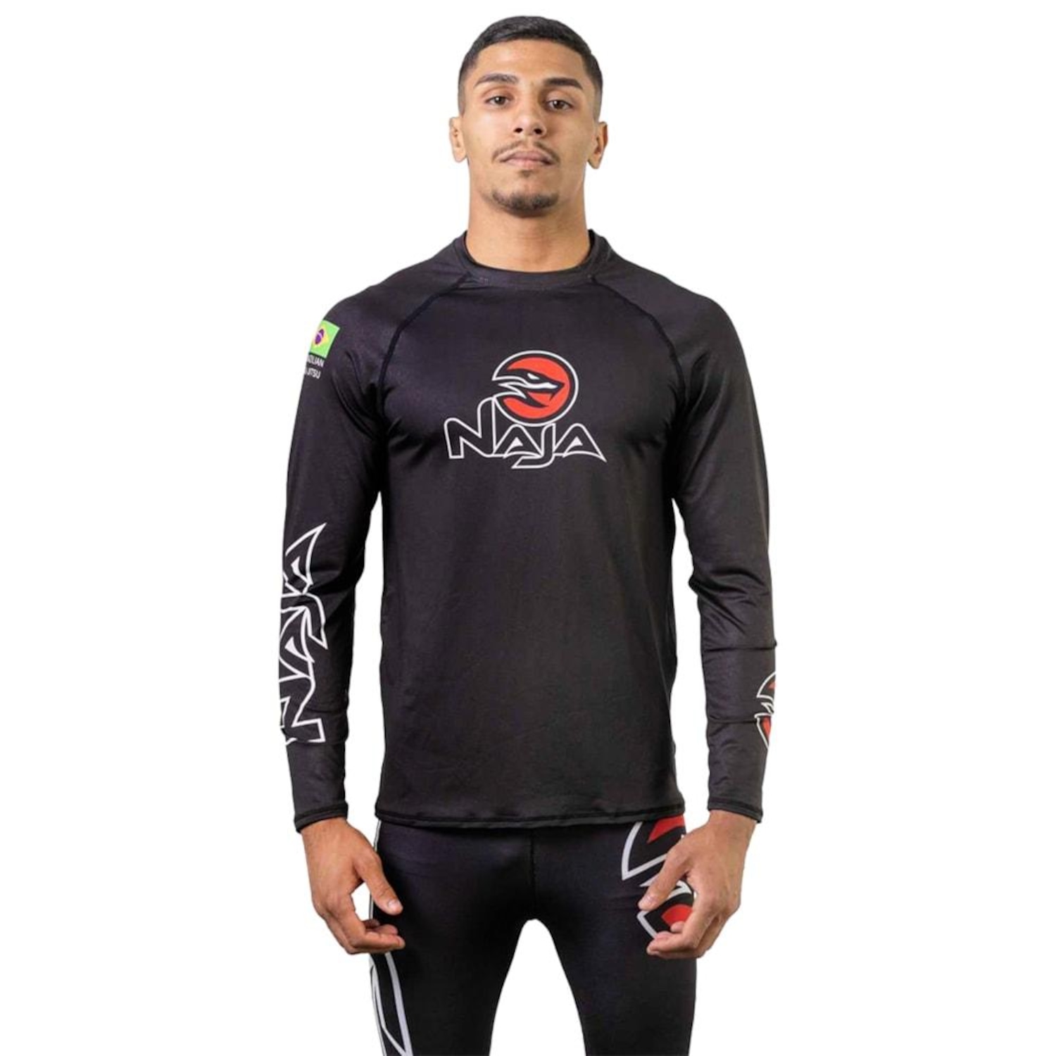 Camisa Naja Rash Guard Snake Manga Longa Masculina - Foto 1