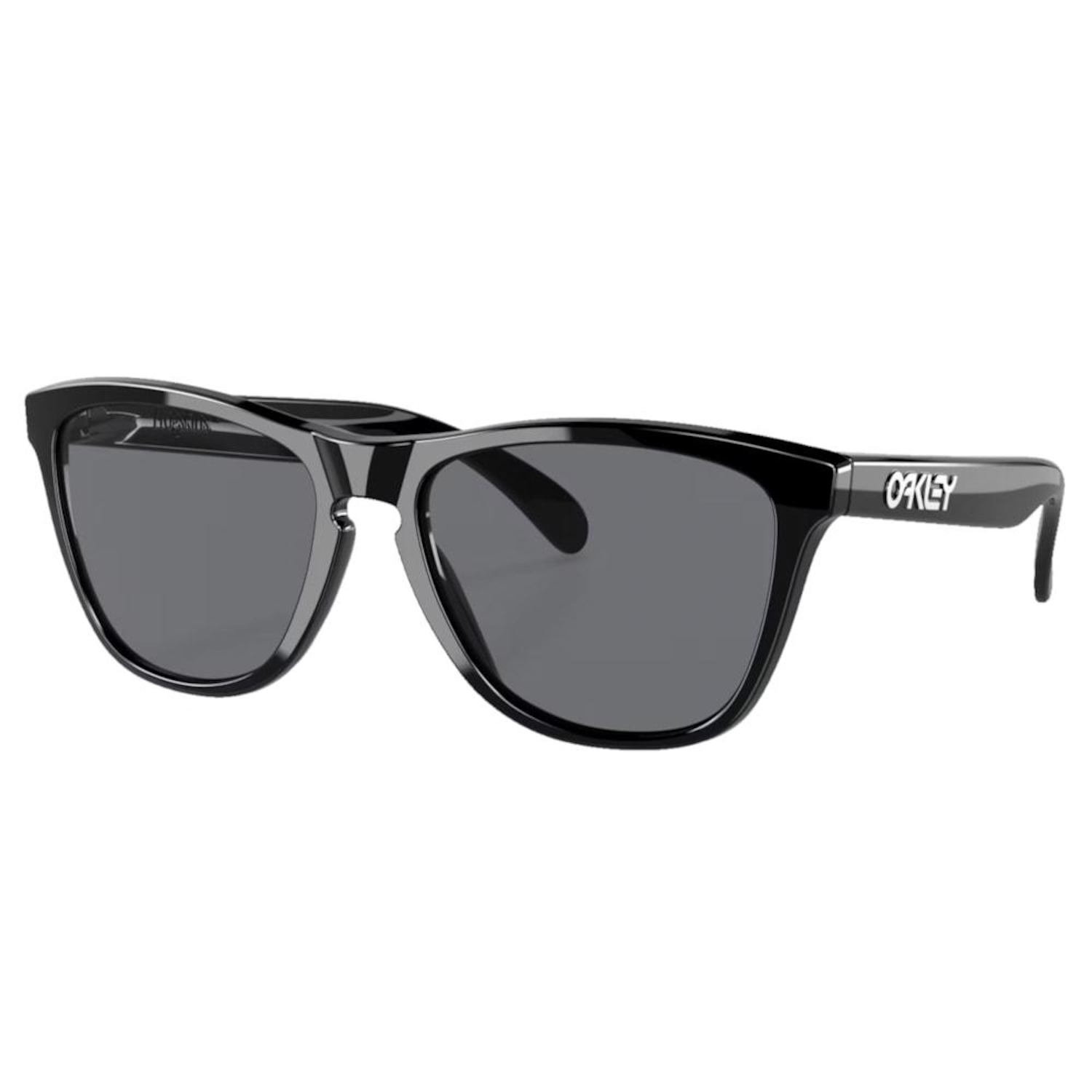 Óculos Oakley Frogskins Polished Black Grey - Foto 1