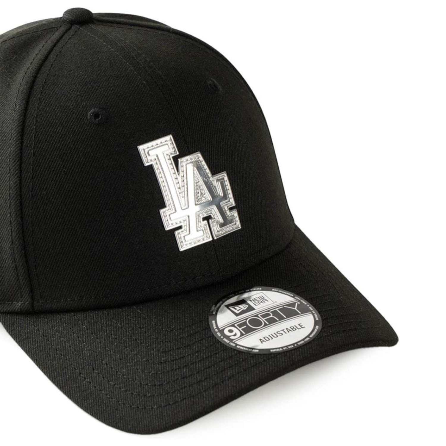 Boné New Era MLB 9Forty Los Angeles Dodgers Liquid Metal - Foto 3