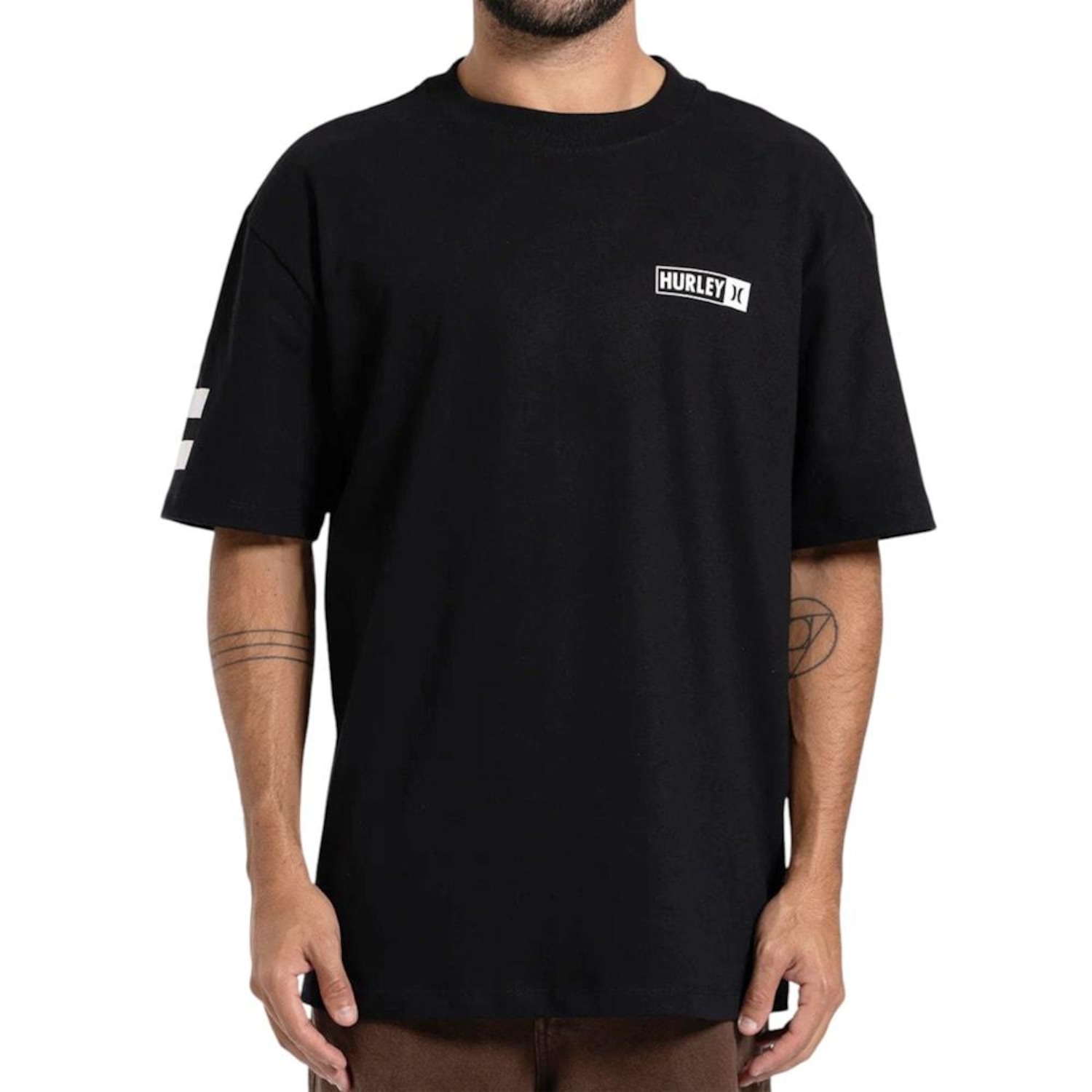 Camiseta Especial Hurley Block Party Max Fit Masculina - Foto 1