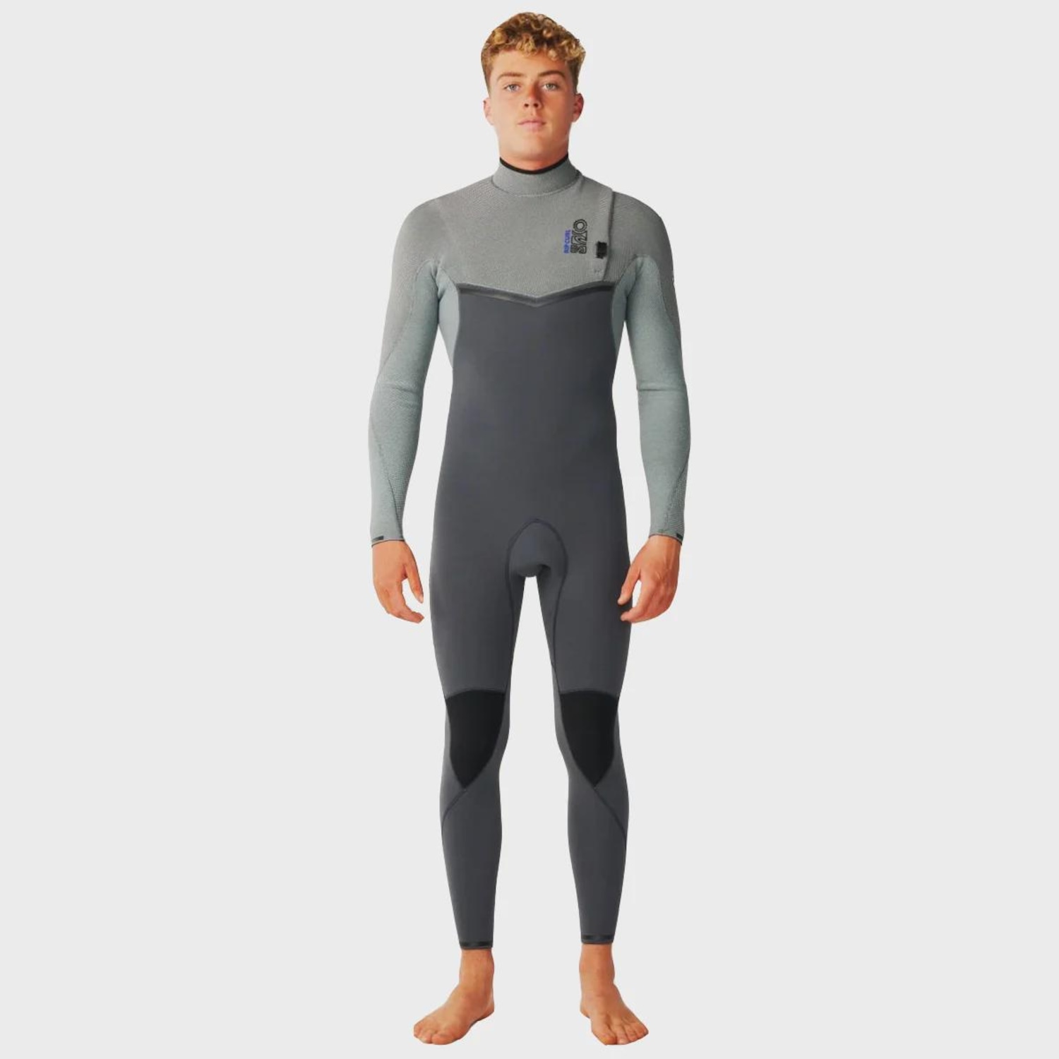 Long John Rip Curl E-Bomb 3/2 mm Zip Free Charcoal Grey Importado - Masculino - Foto 2