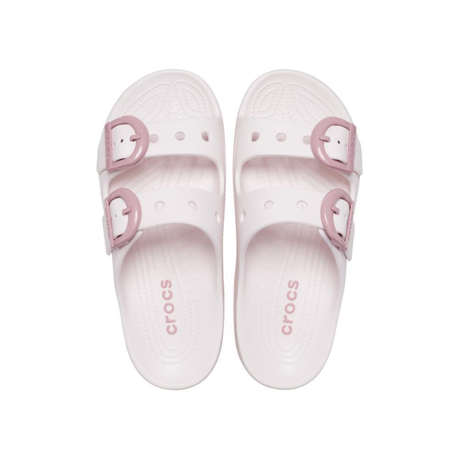 Sandália Feminina Crocs Saturday Enamel Buckle Sandal - Foto 4